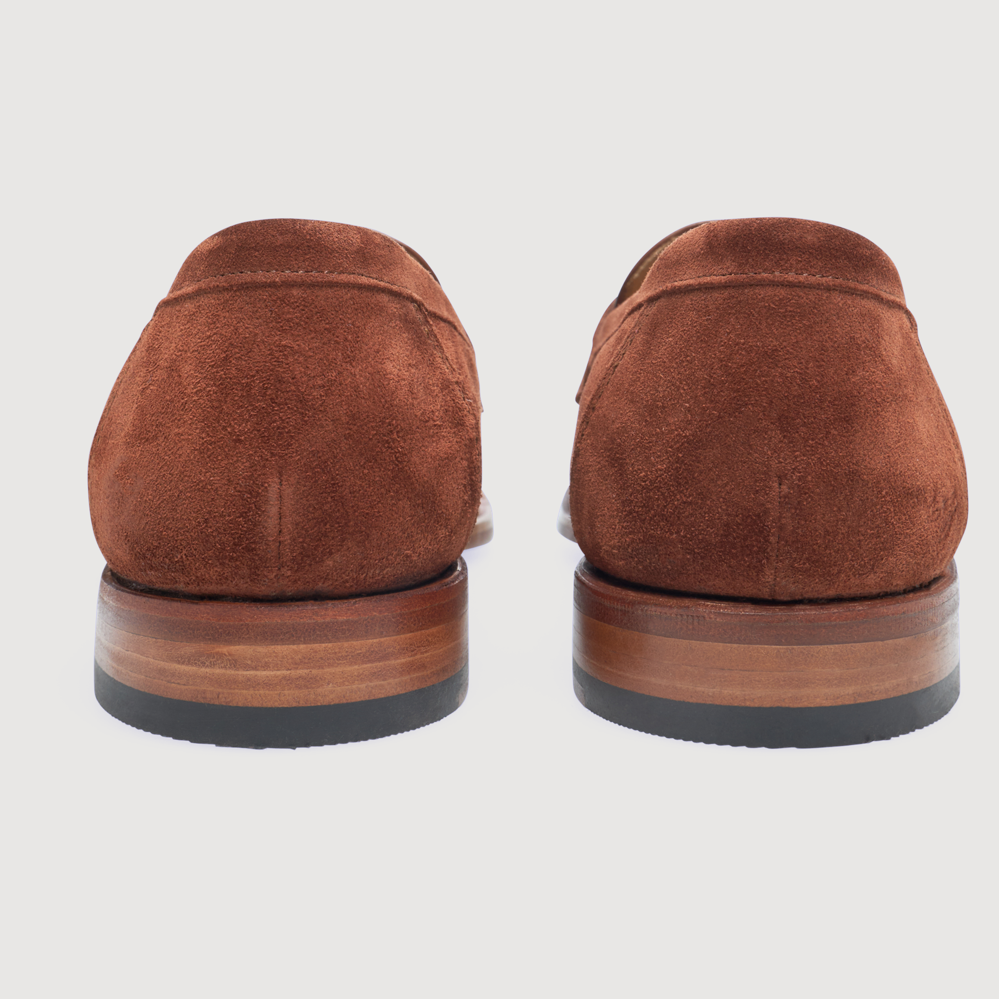 Heinrich Dinkelacker Herren Loafer Wien Double Monk V - Rotbraun