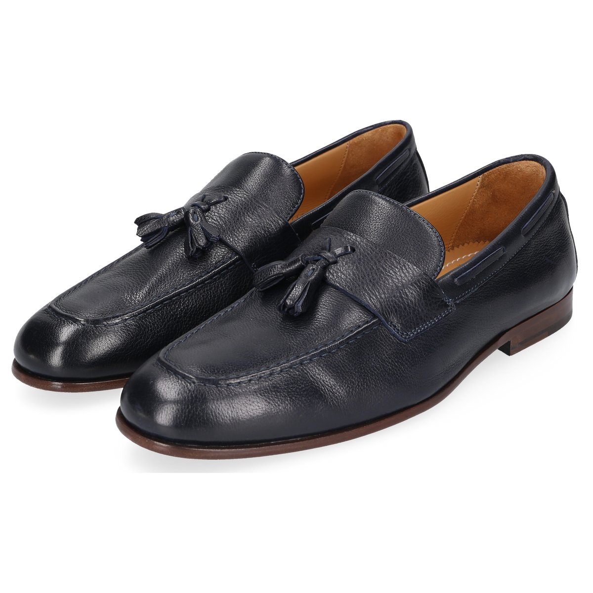 Heinrich Dinkelacker Herren Loafer Amalfi Tassel Dunkelblau