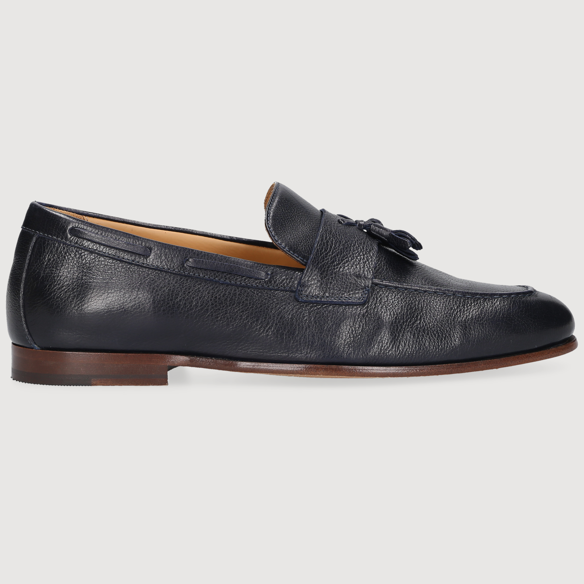 Heinrich Dinkelacker Men's Loafer Amalfi Tassel Dark Blue