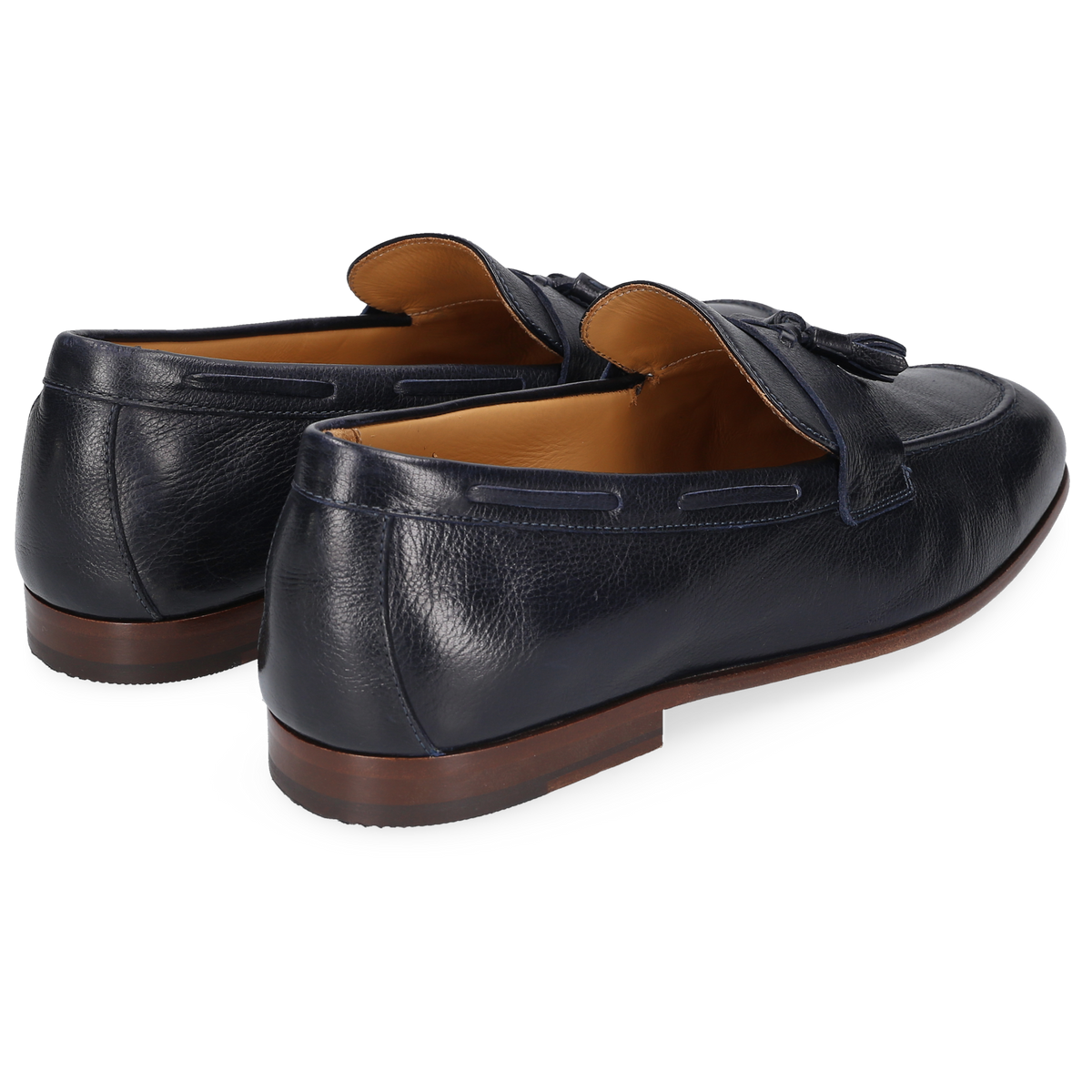 Heinrich Dinkelacker Men's Loafer Amalfi Tassel Dark Blue