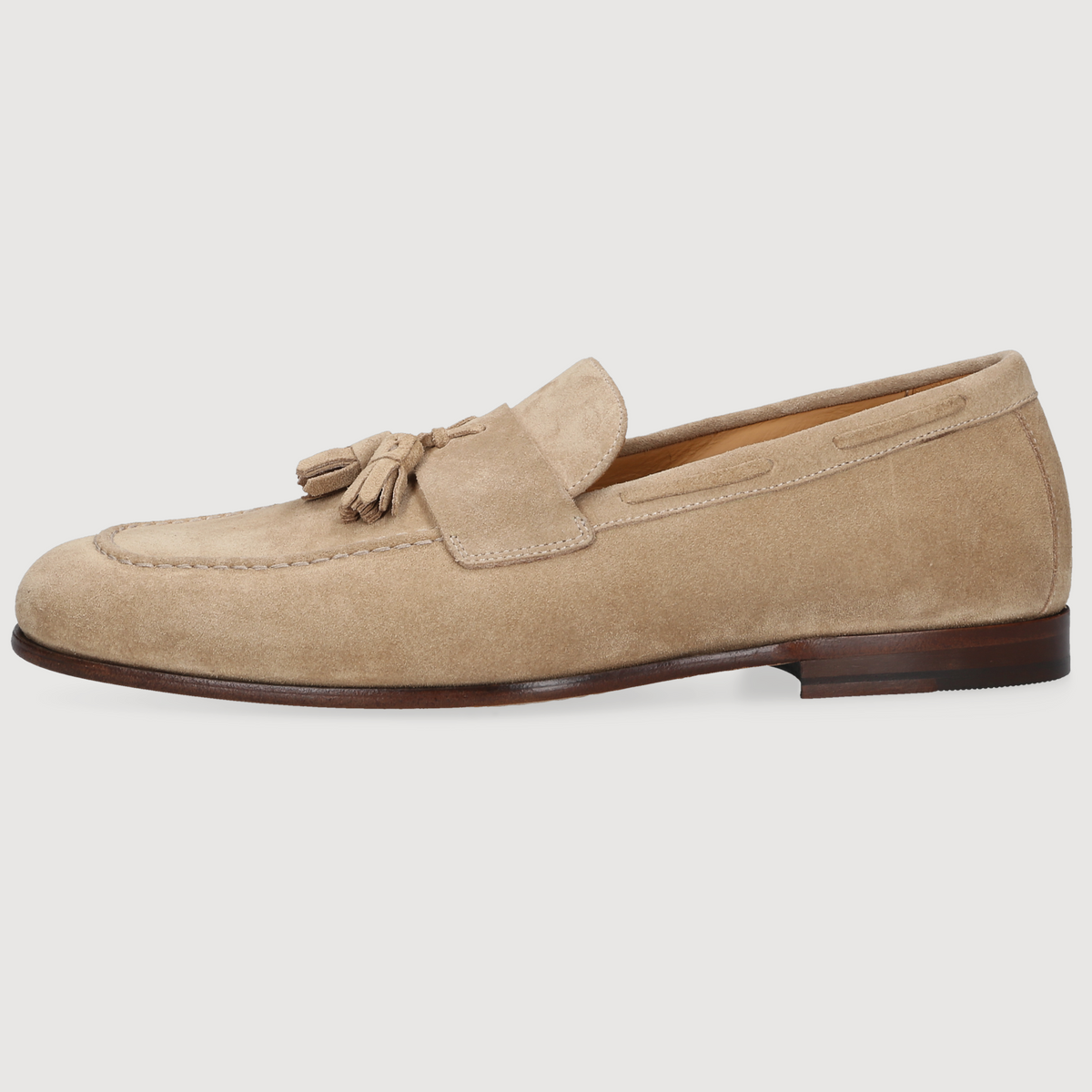 Heinrich Dinkelacker Herren Loafer Amalfi Tassel Hellbraun