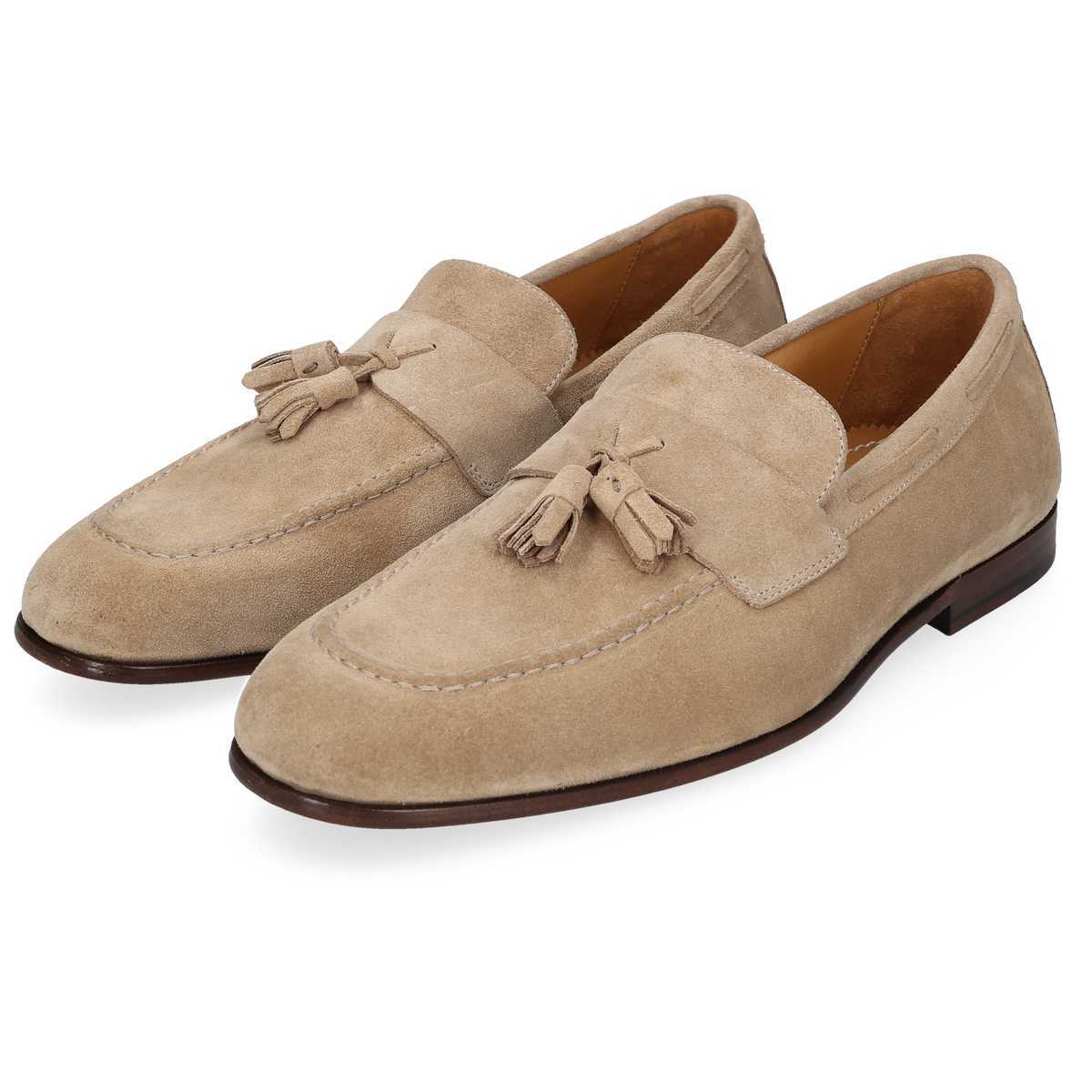 Heinrich Dinkelacker Herren Loafer Amalfi Tassel Hellbraun