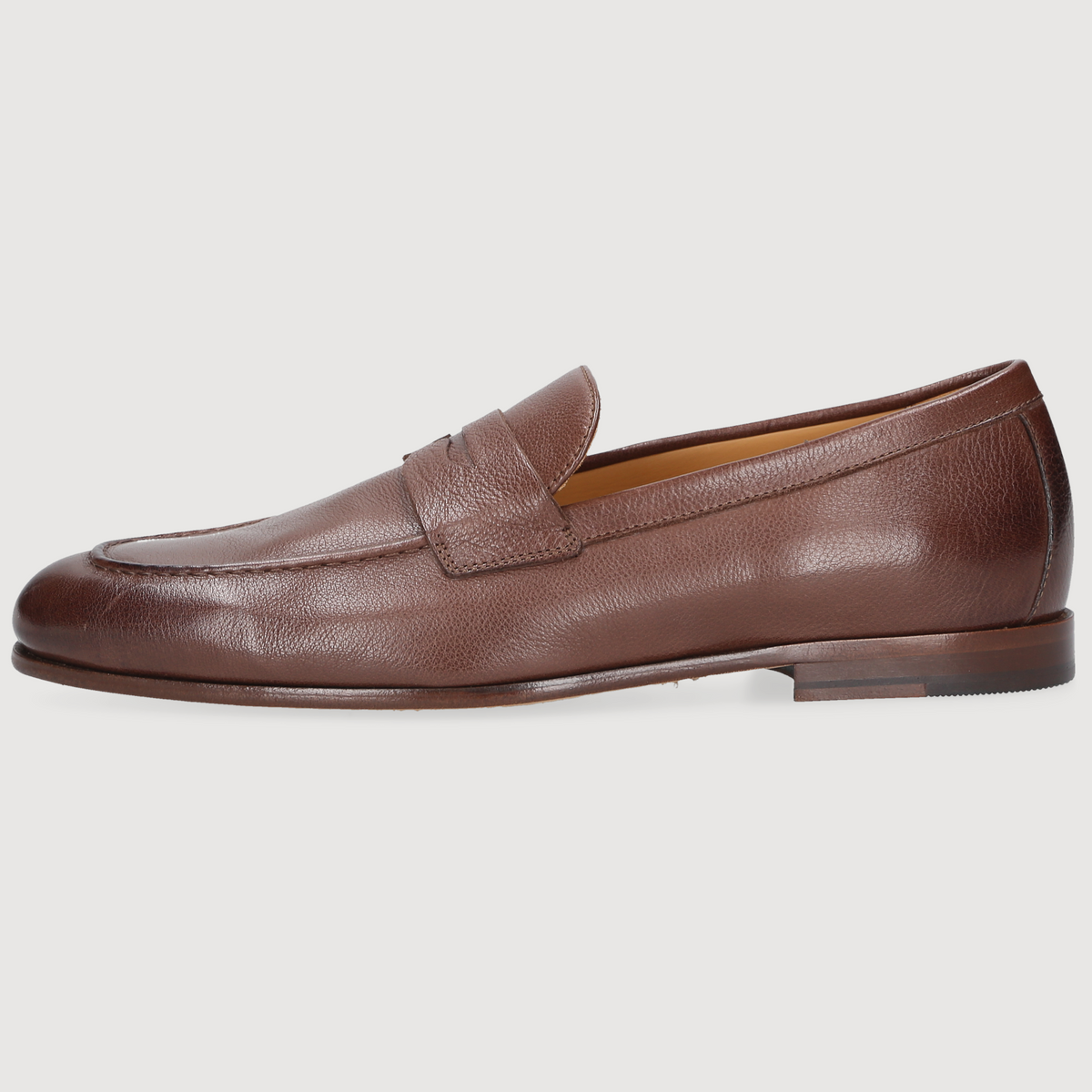 Heinrich Dinkelacker Herren Loafer Amalfi Penny Dunkelbraun
