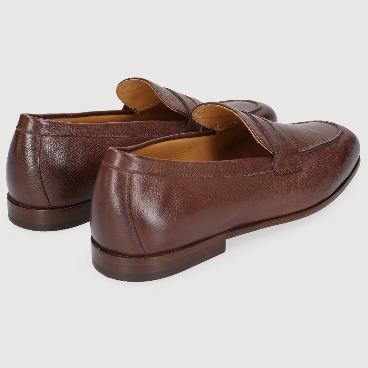 Heinrich Dinkelacker Herren Loafer Amalfi Penny Dunkelbraun