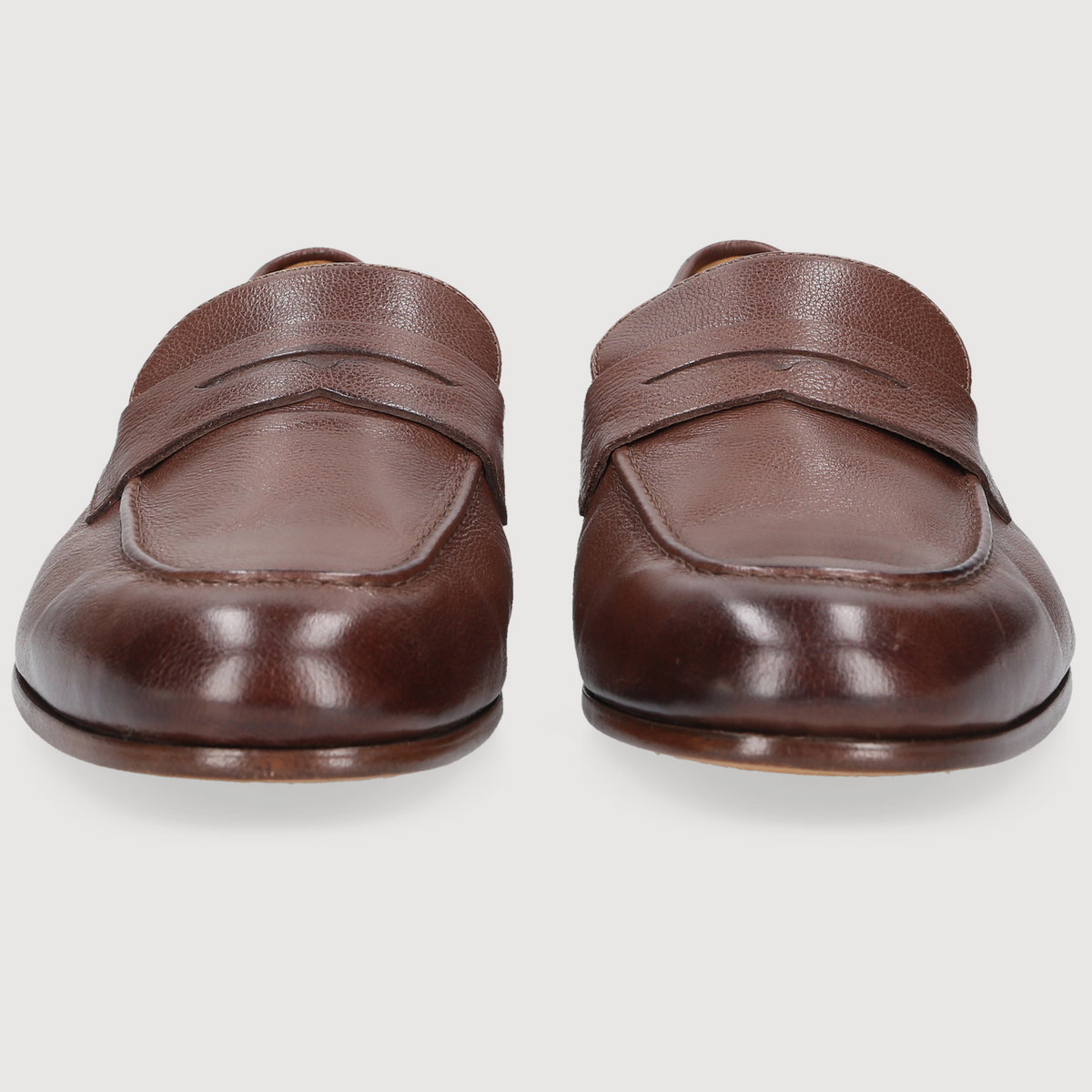 Heinrich Dinkelacker Herren Loafer Amalfi Penny Dunkelbraun
