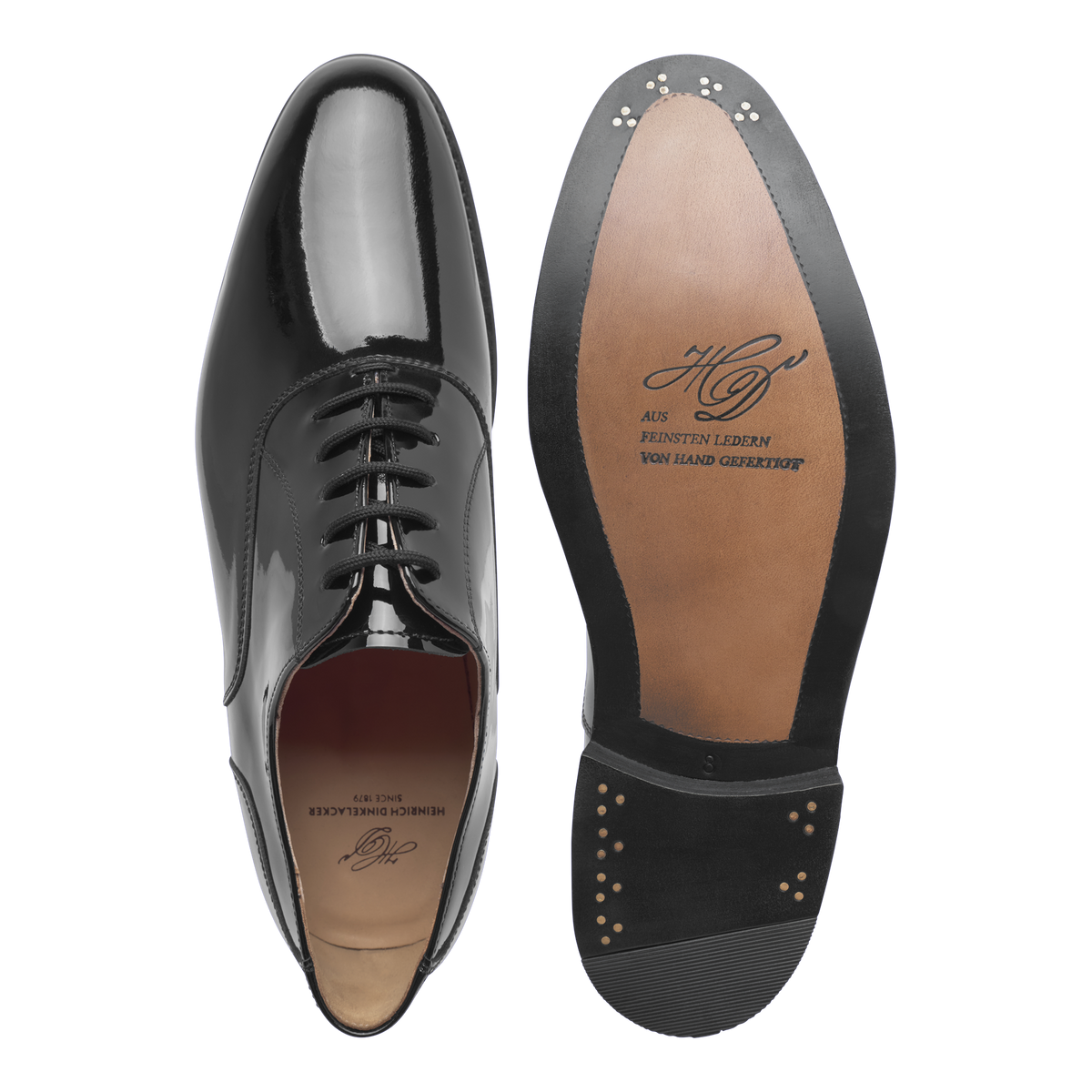 Heinrich Dinkelacker Herren Businessschuhe Luzern Plain PL - Schwarz