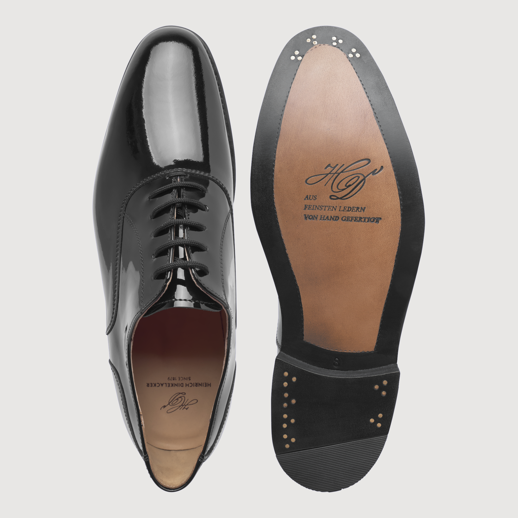 Heinrich Dinkelacker Herren Businessschuhe Luzern Plain PL - Schwarz