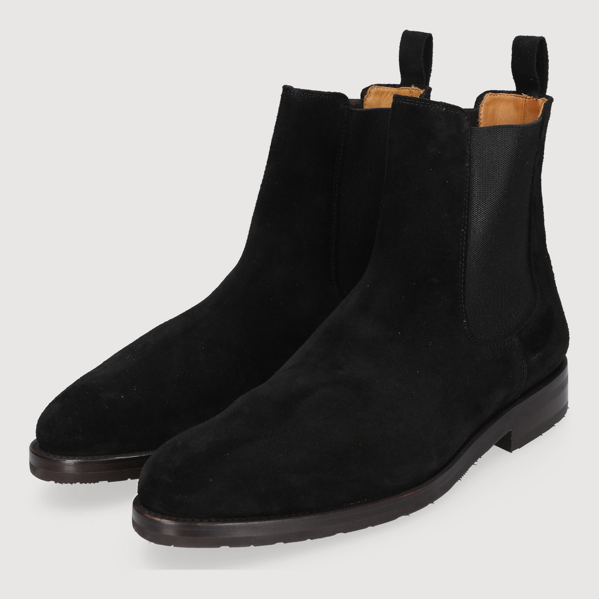 Heinrich Dinkelacker Herren Boot Luzern Plain Schwarz