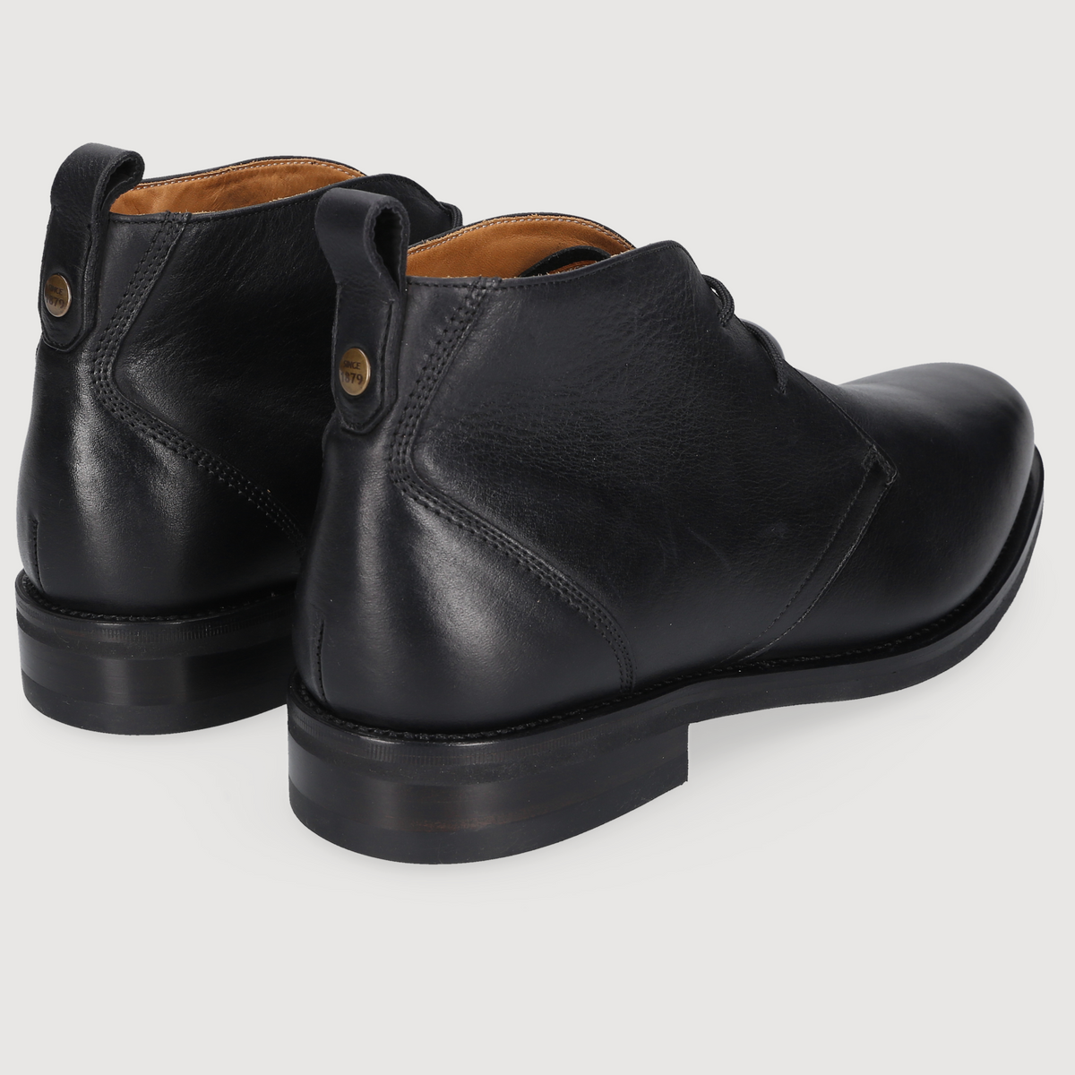 Heinrich Dinkelacker Herren Boot Genf Plain Schwarz