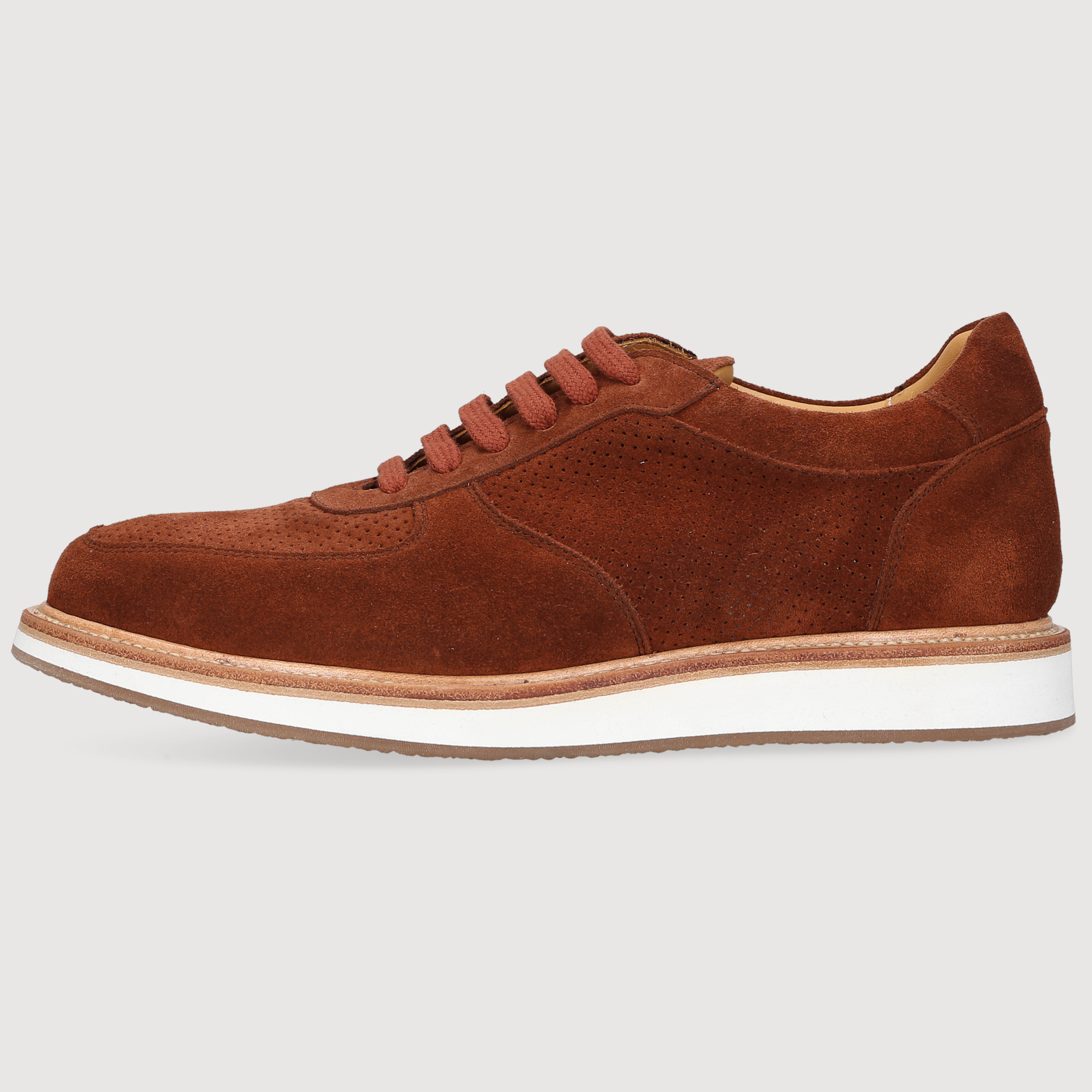 Heinrich Dinkelacker Herren Sneaker London Plain Braun