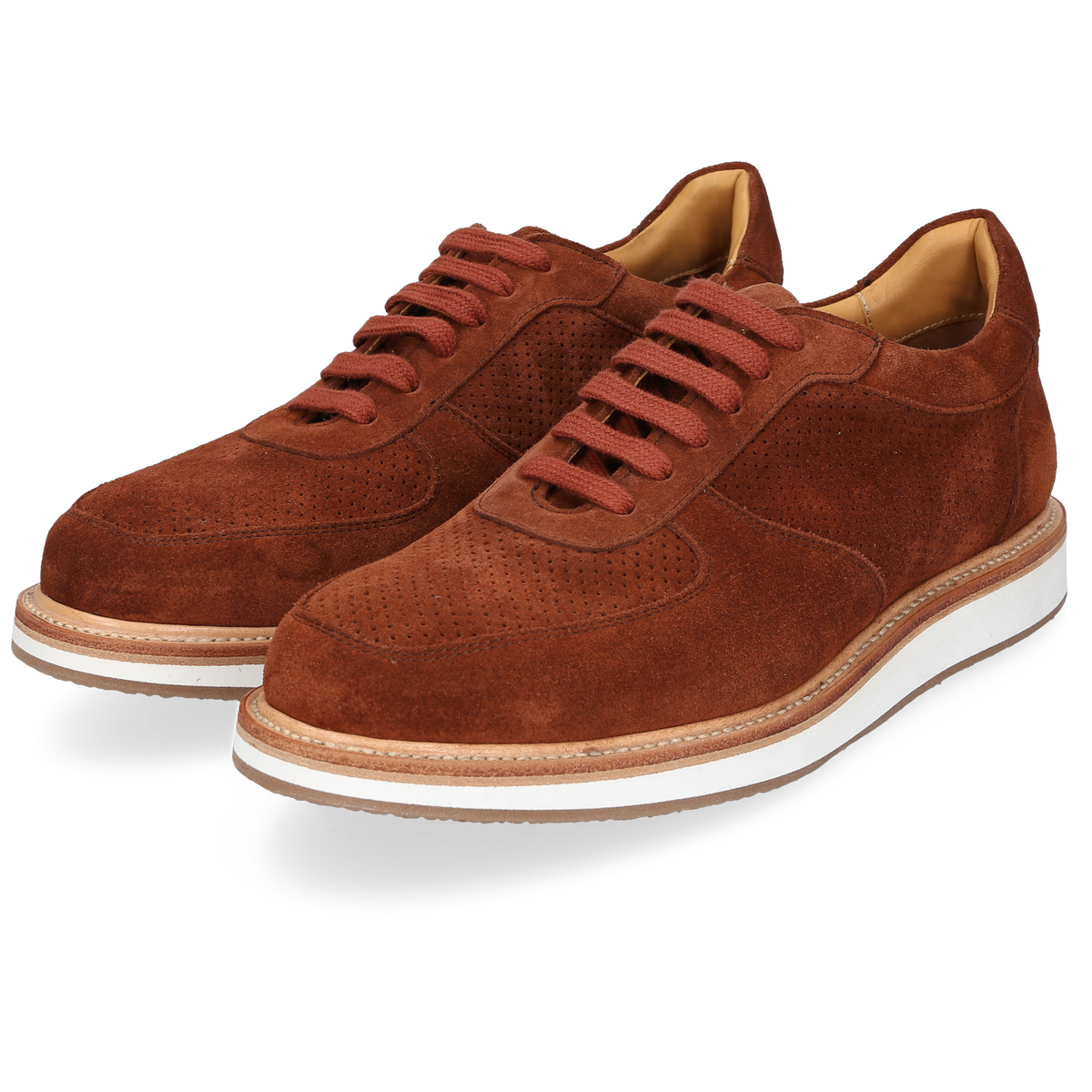 Heinrich Dinkelacker Men's Sneaker London Plain Brown