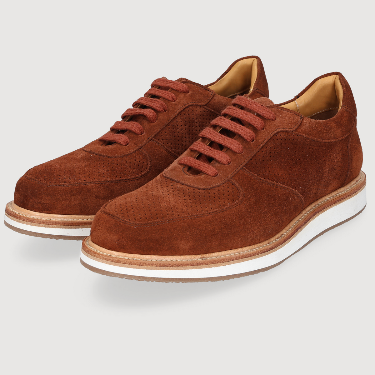 Heinrich Dinkelacker Men's Sneaker London Plain Brown