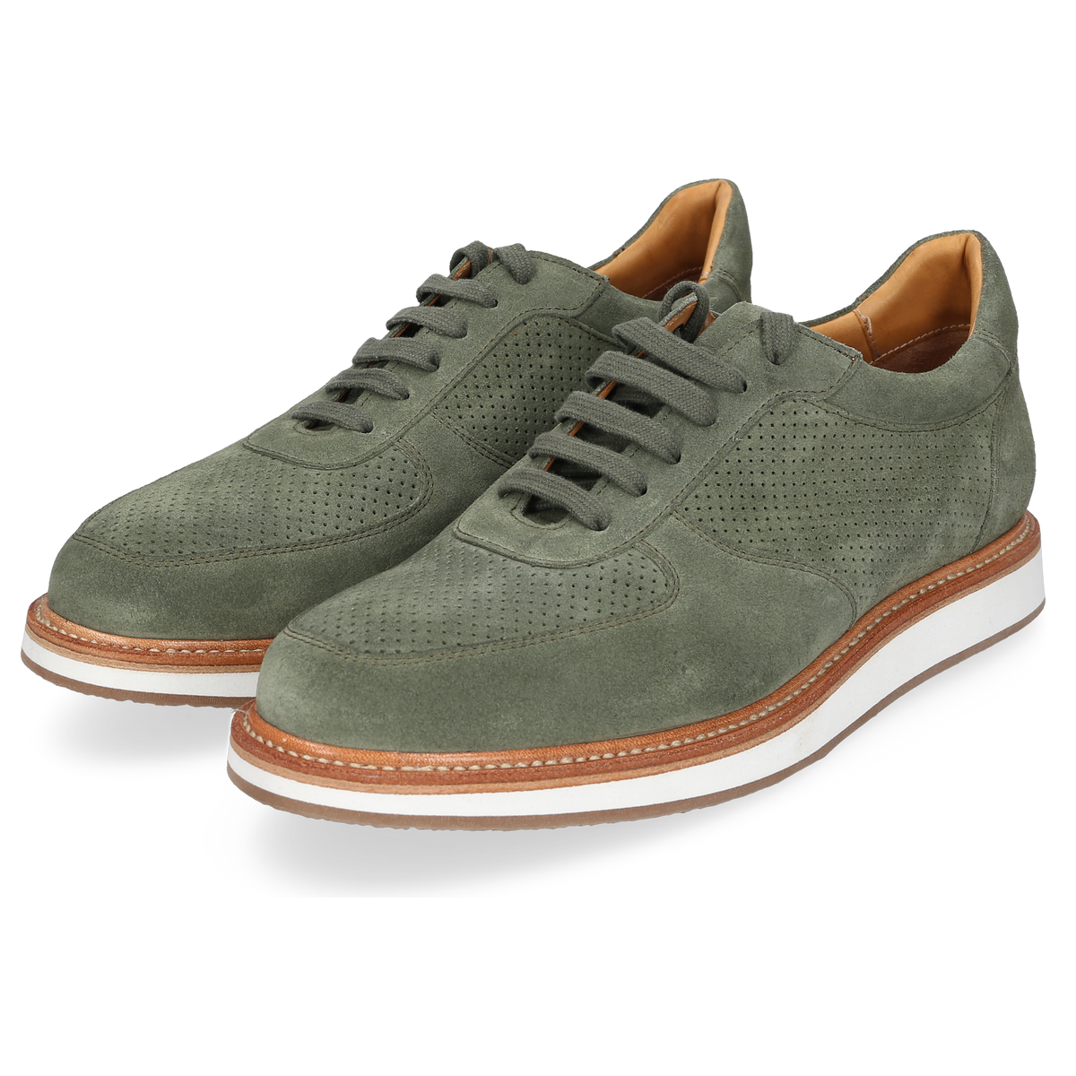 Heinrich Dinkelacker Men's Sneaker London Plain Green
