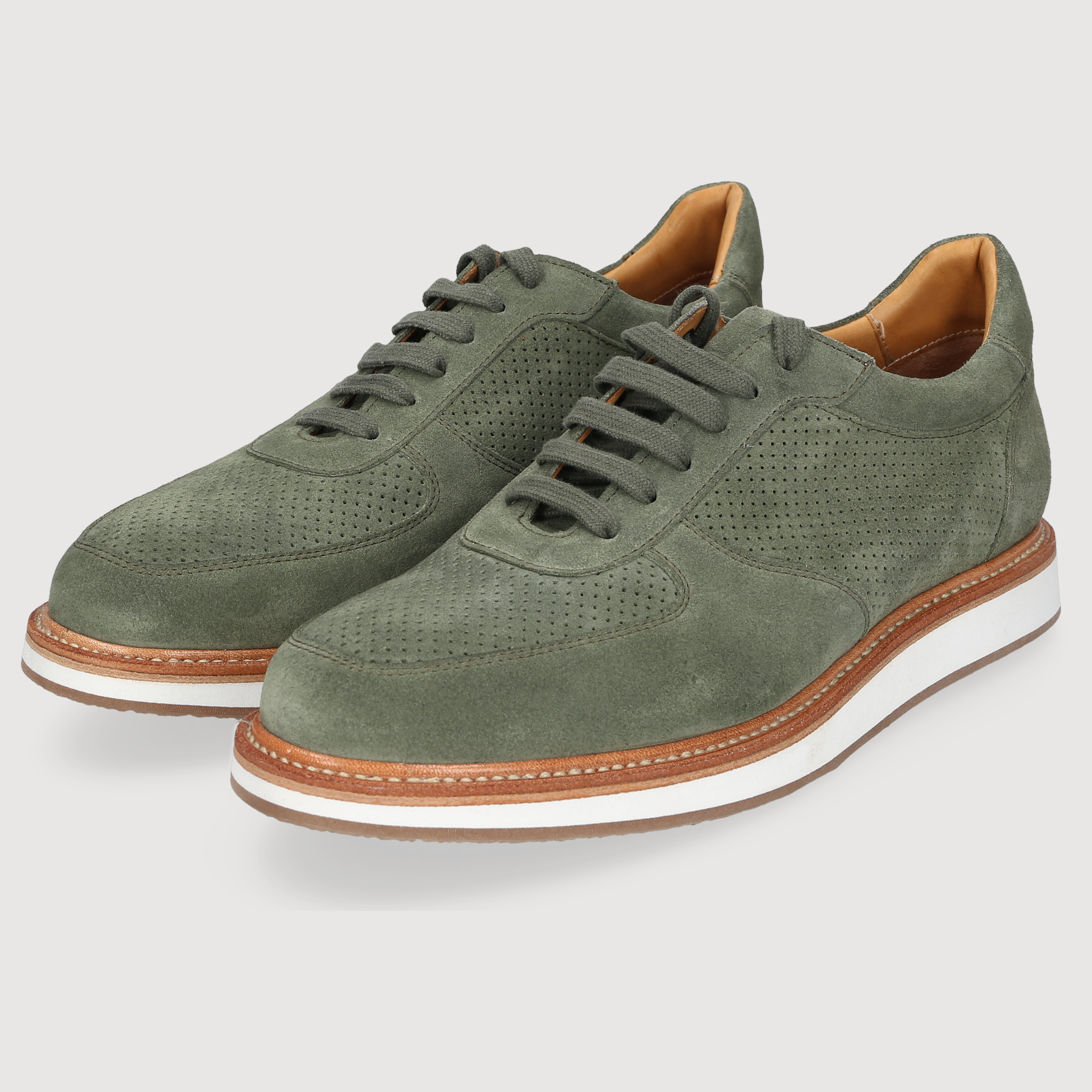 Heinrich Dinkelacker Herren Sneaker London Plain Grün