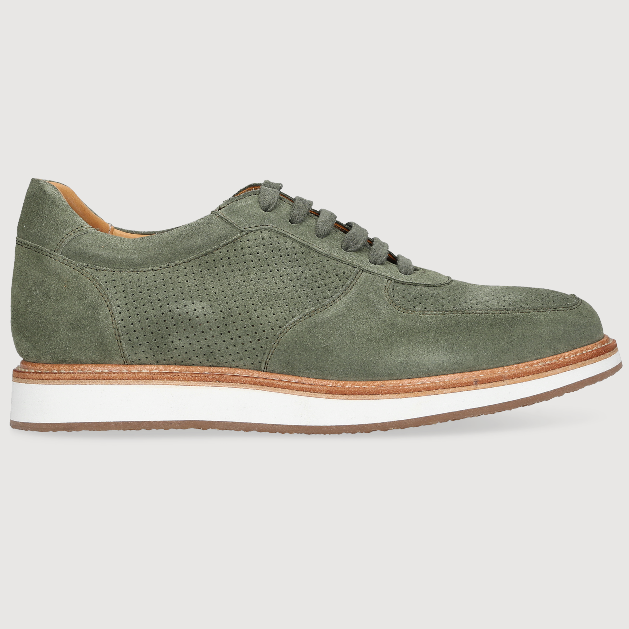 Heinrich Dinkelacker Herren Sneaker London Plain Grün