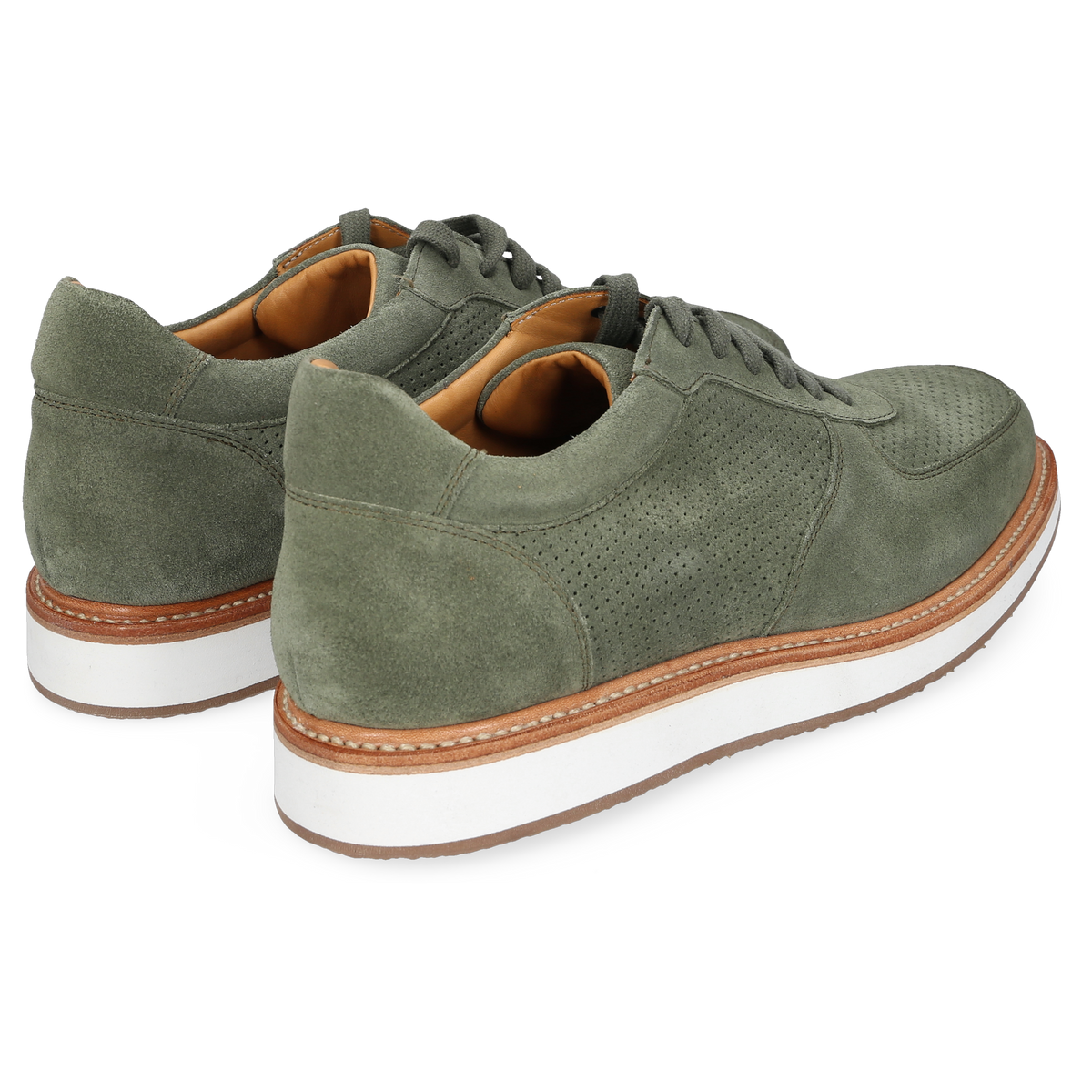 Heinrich Dinkelacker Men's Sneaker London Plain Green