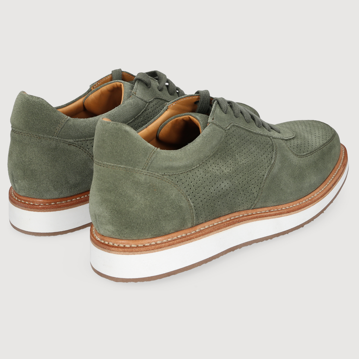 Heinrich Dinkelacker Herren Sneaker London Plain Grün