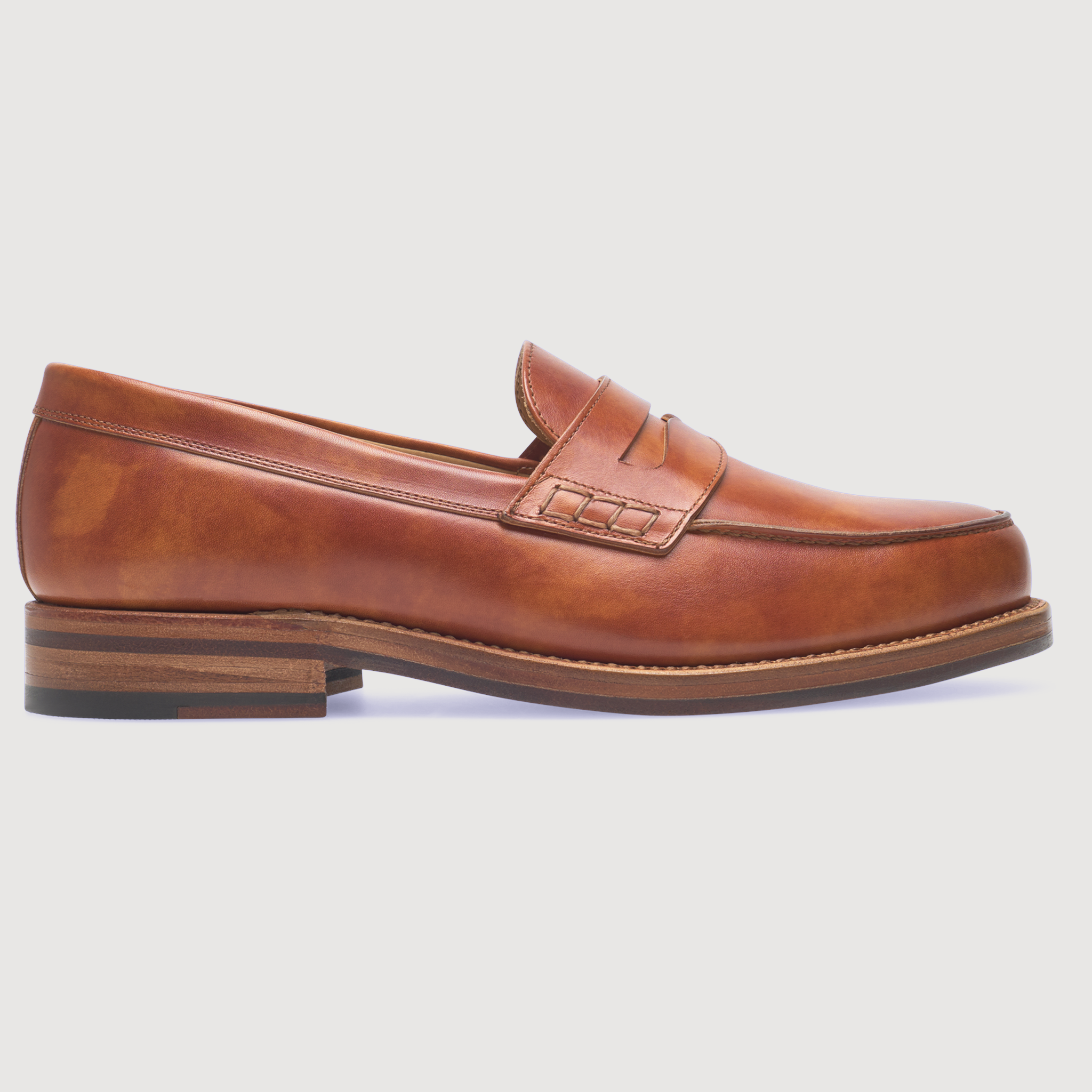 Heinrich Dinkelacker Herren Loafer Janosh K Plain TC - Cognac