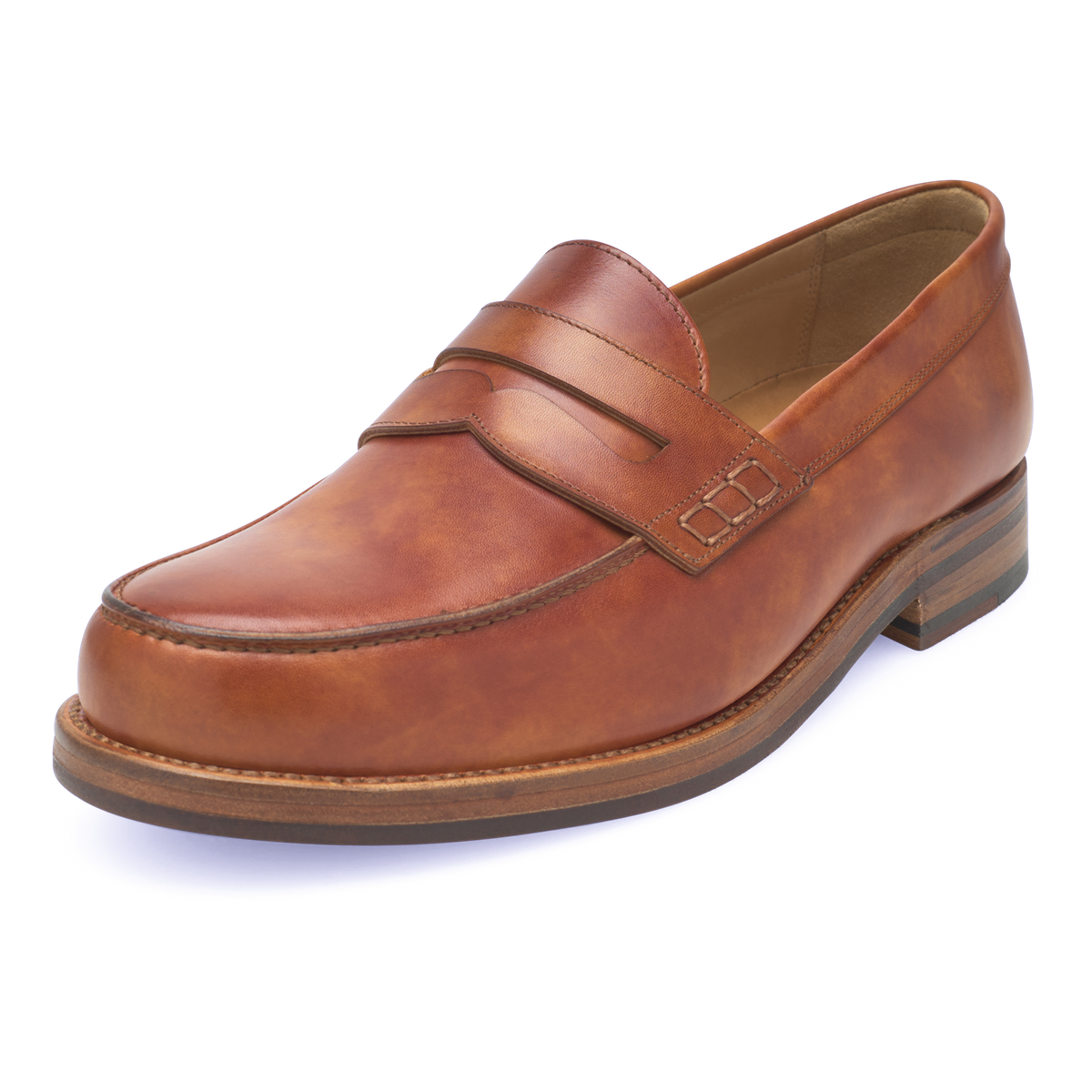 Heinrich Dinkelacker Herren Loafer Janosh K Plain TC - Cognac