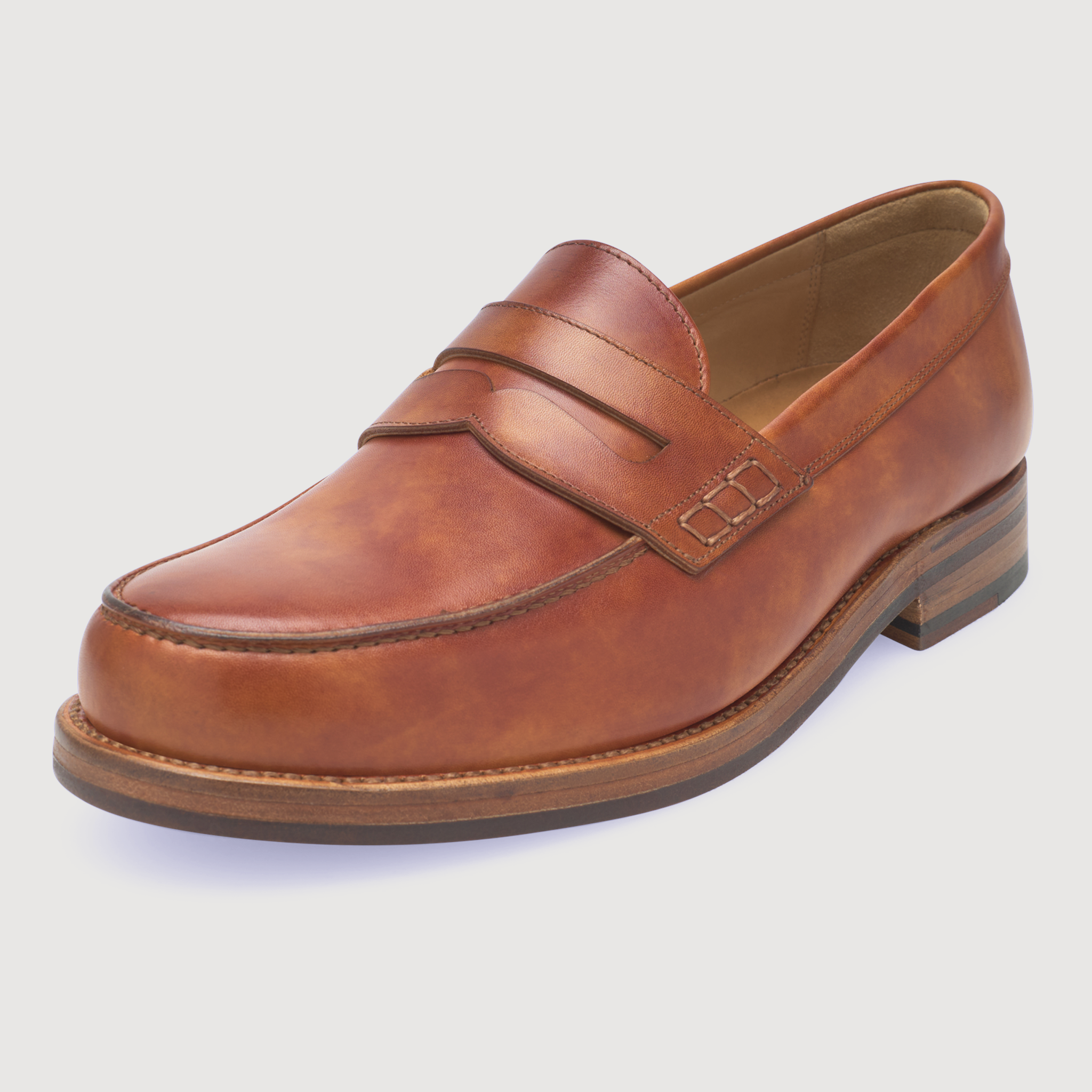 Heinrich Dinkelacker Herren Loafer Janosh K Plain TC - Cognac