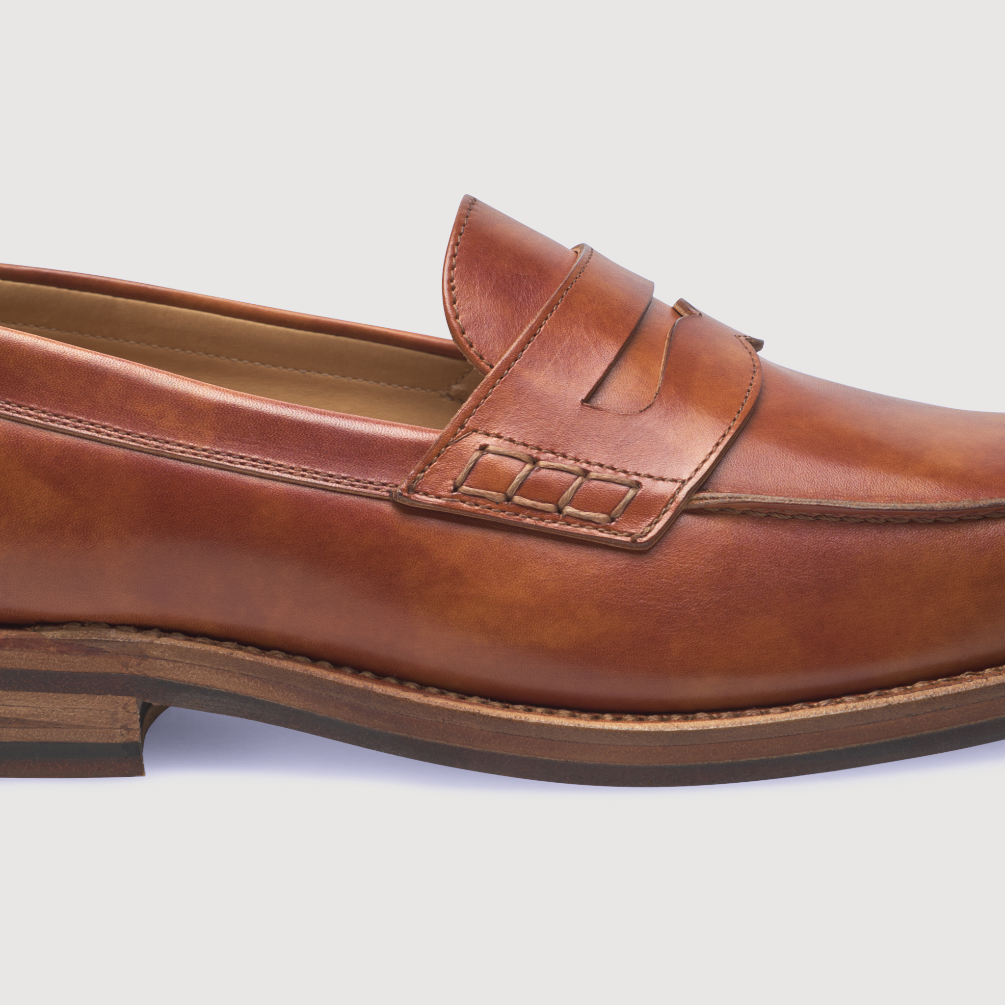 Heinrich Dinkelacker Herren Loafer Janosh K Plain TC - Cognac