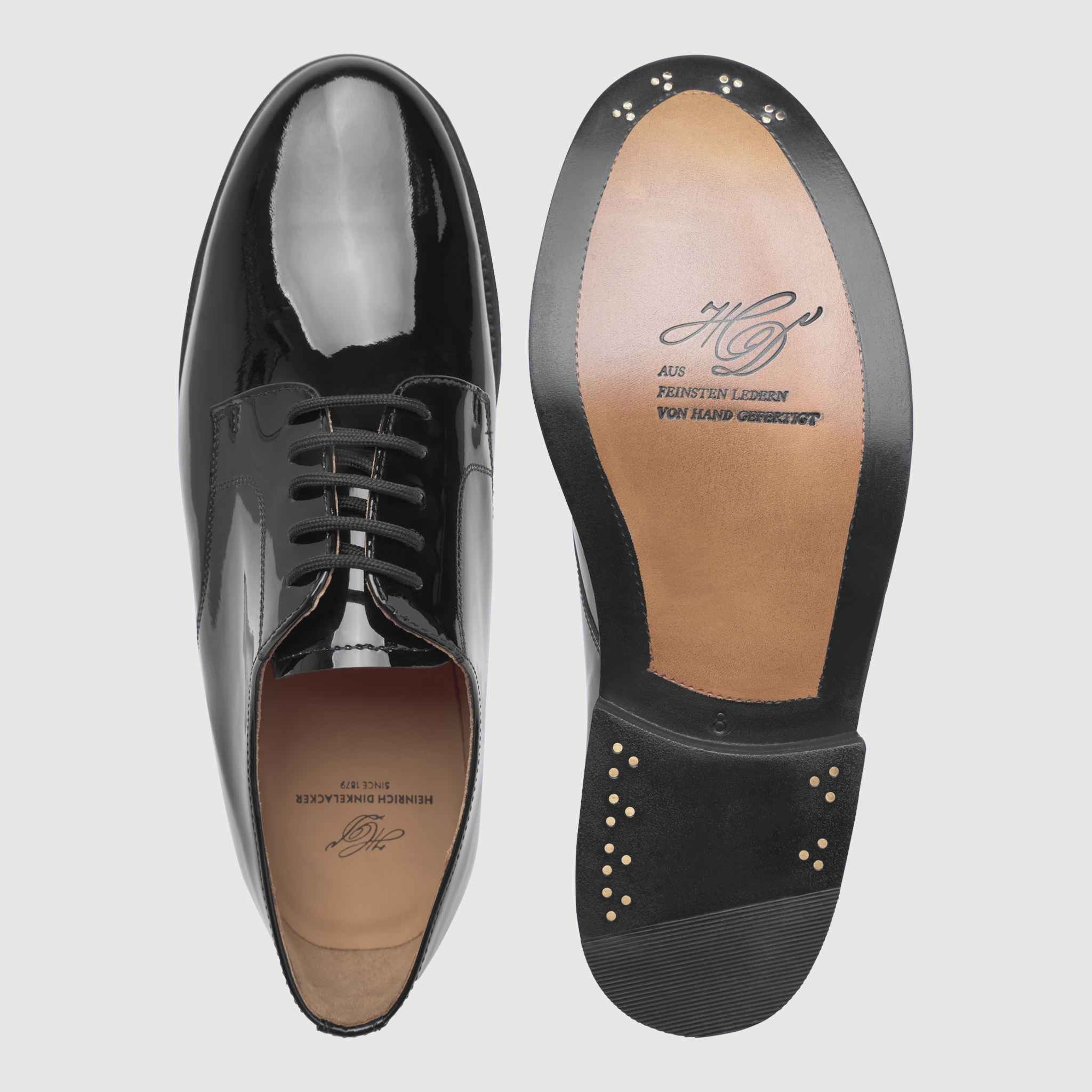 Heinrich Dinkelacker Herren Businessschuhe Janosh K Plain PL - Schwarz