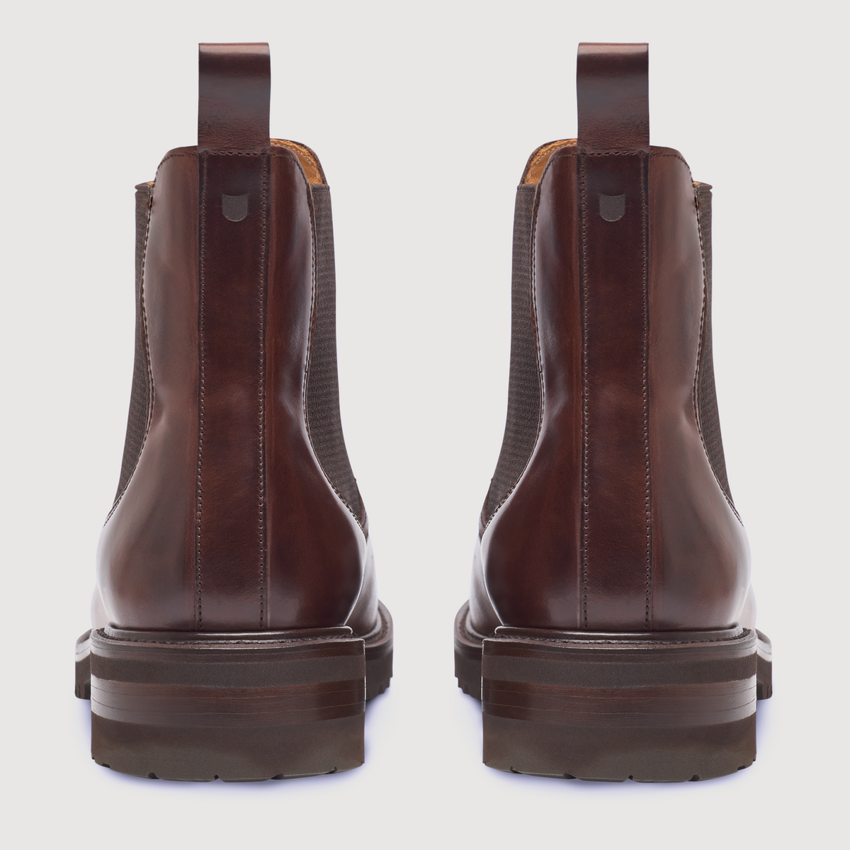 Henry Stevens Herren Boot Harry Plain Dunkelbraun