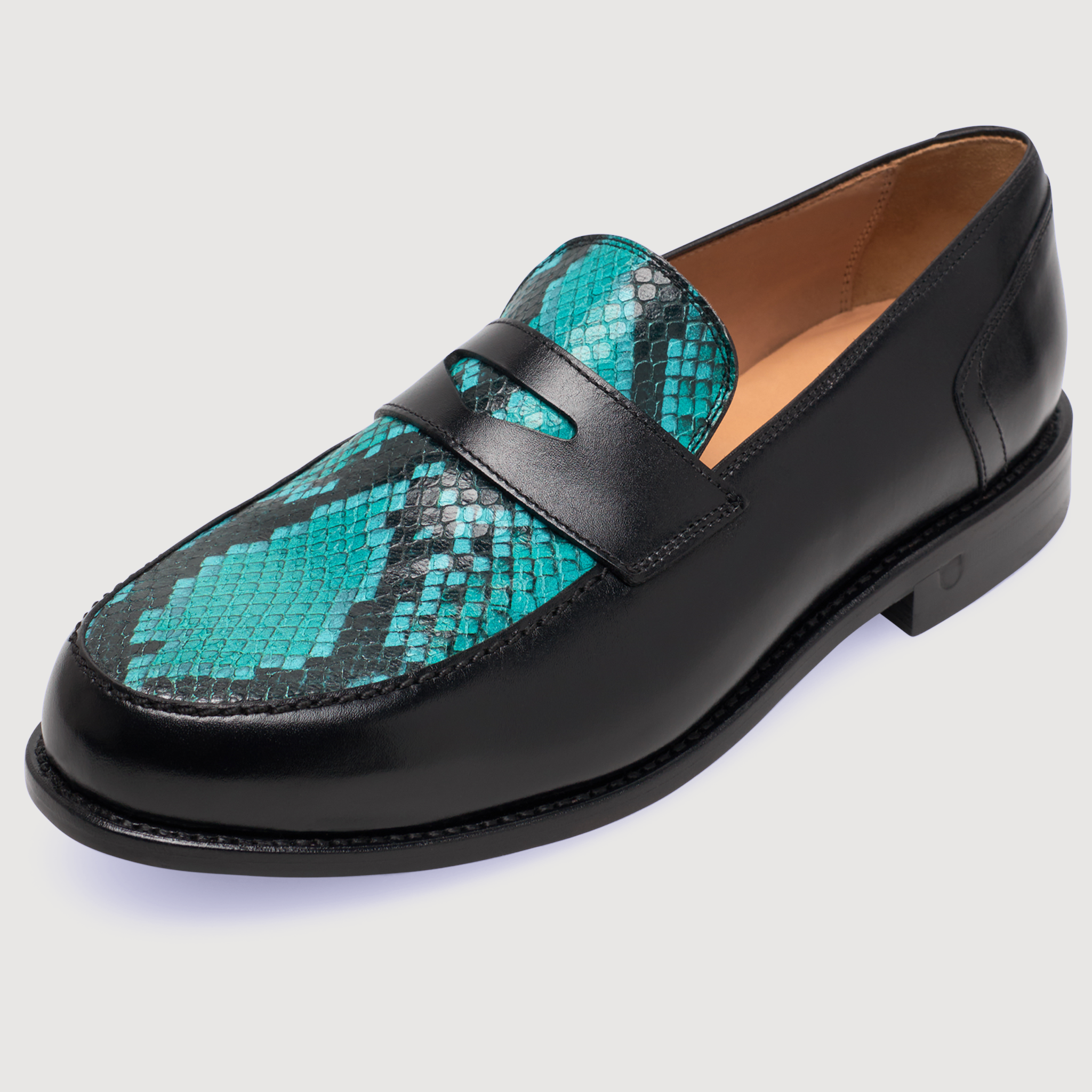 Henry Stevens Herren Loafer Haywood PL - Schwarz/Blau