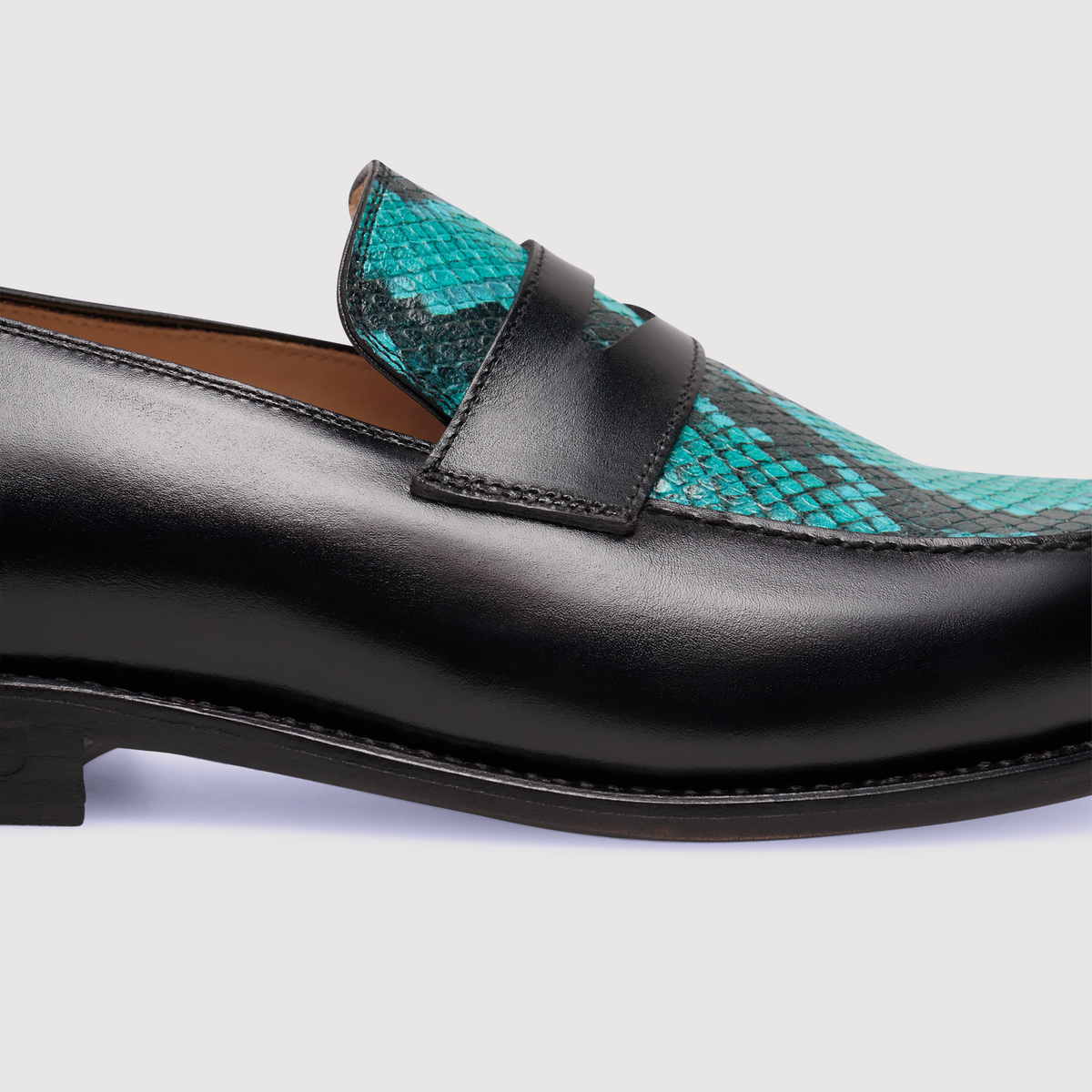 Henry Stevens Herren Loafer Haywood PL - Schwarz/Blau