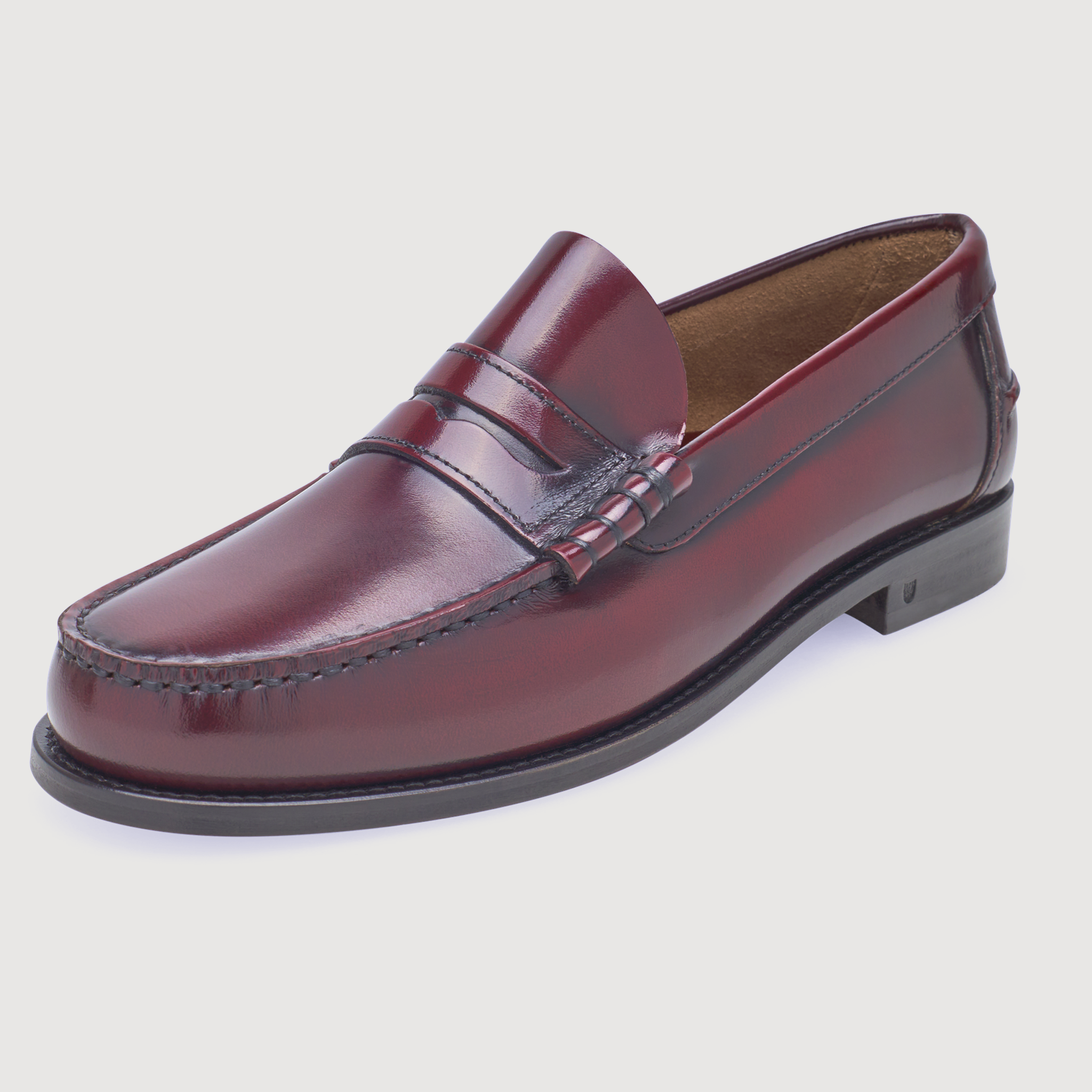 Henry Stevens Herren Loafer Hunter M PL - Bordeaux