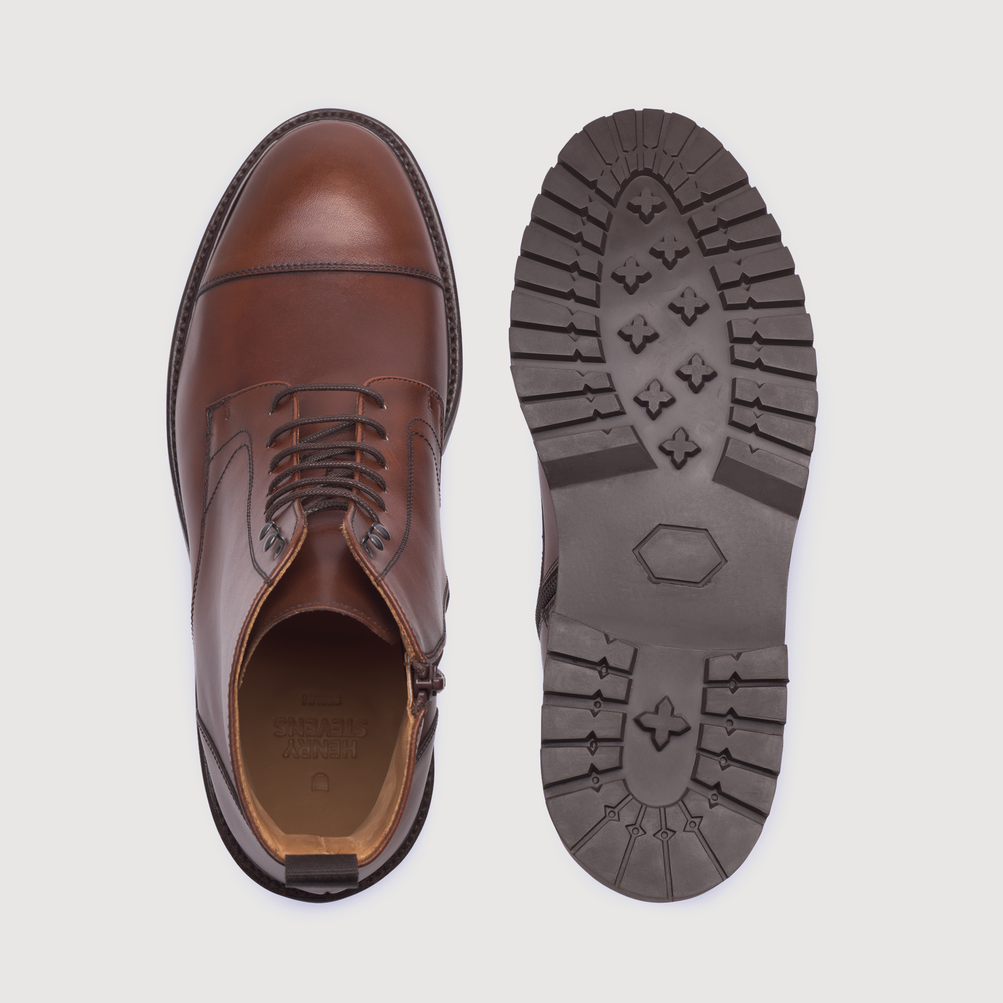 Henry Stevens Herren Jones CDB3 - Medium Brown