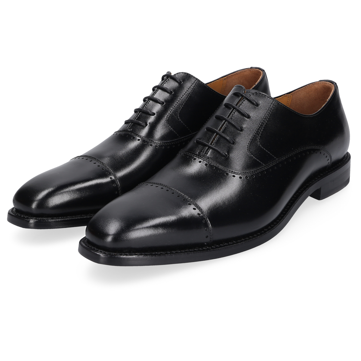Henry Stevens Herren Businessschuhe Liam CO - Schwarz