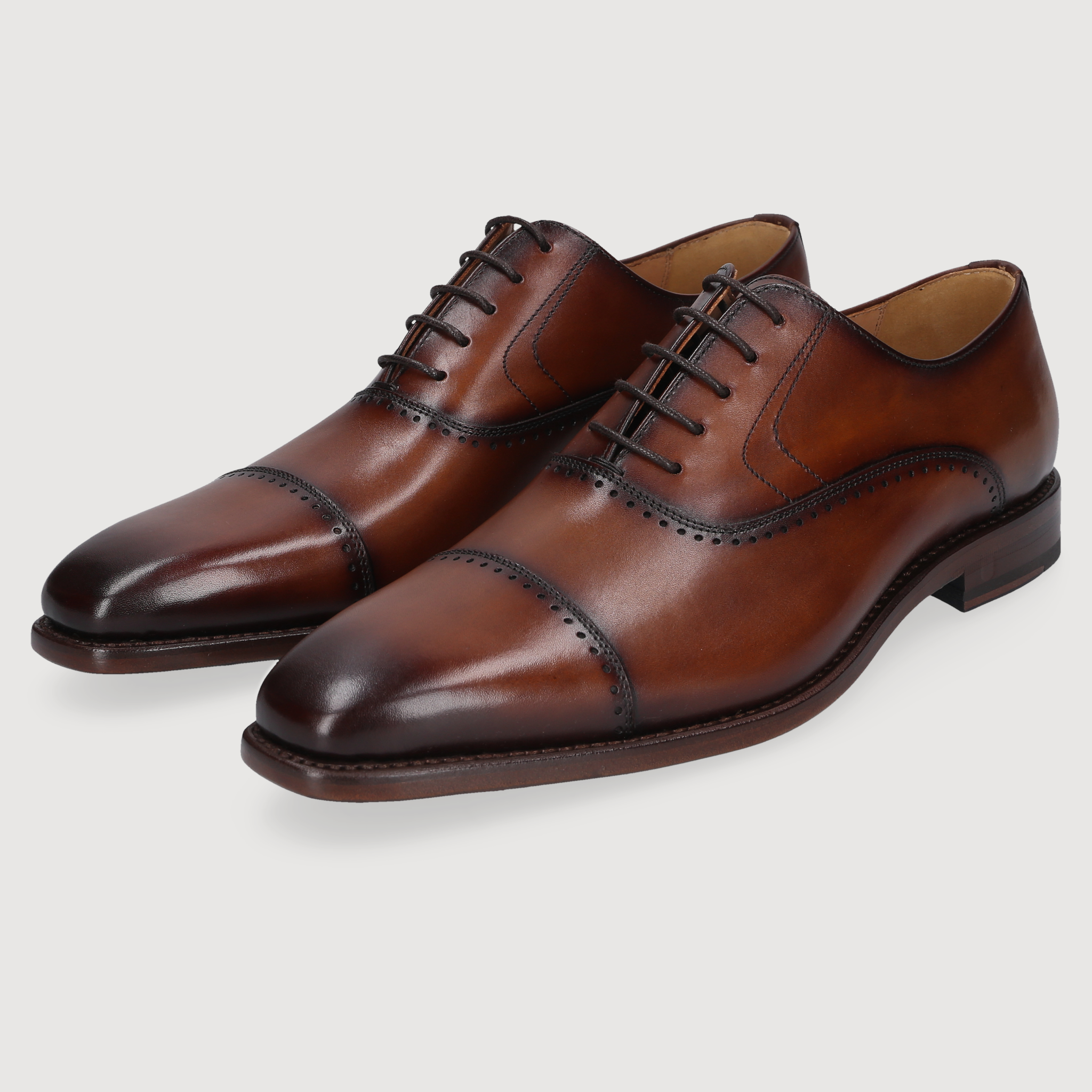Henry Stevens Herren Businessschuhe Liam CO - Braun