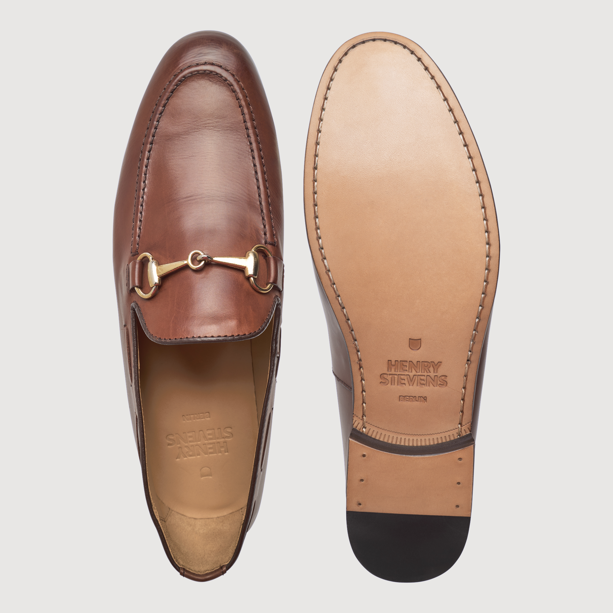 Henry Stevens Herren Loafer Maxwell HL - Mittelbraun