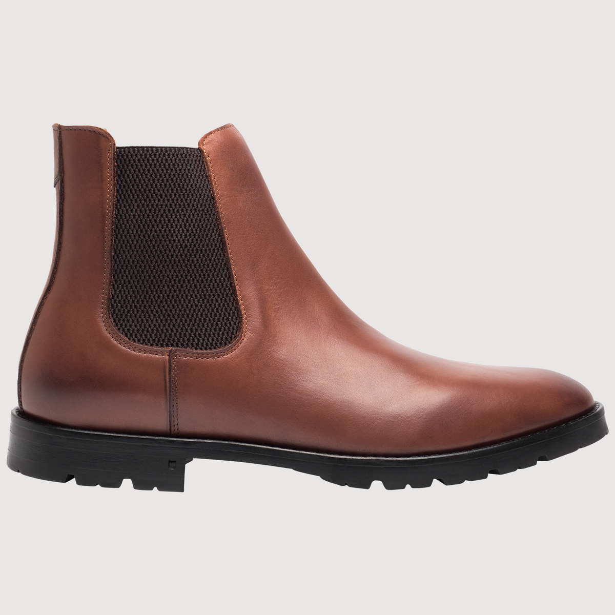 Henry Stevens Herren Boot Wallace Plain Dunkelbraun