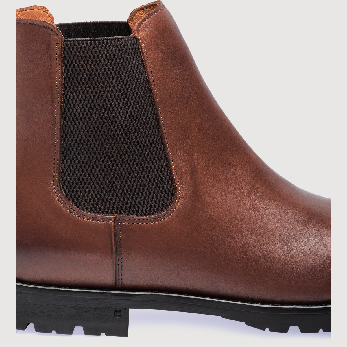 Henry Stevens Herren Boot Wallace Plain Dunkelbraun