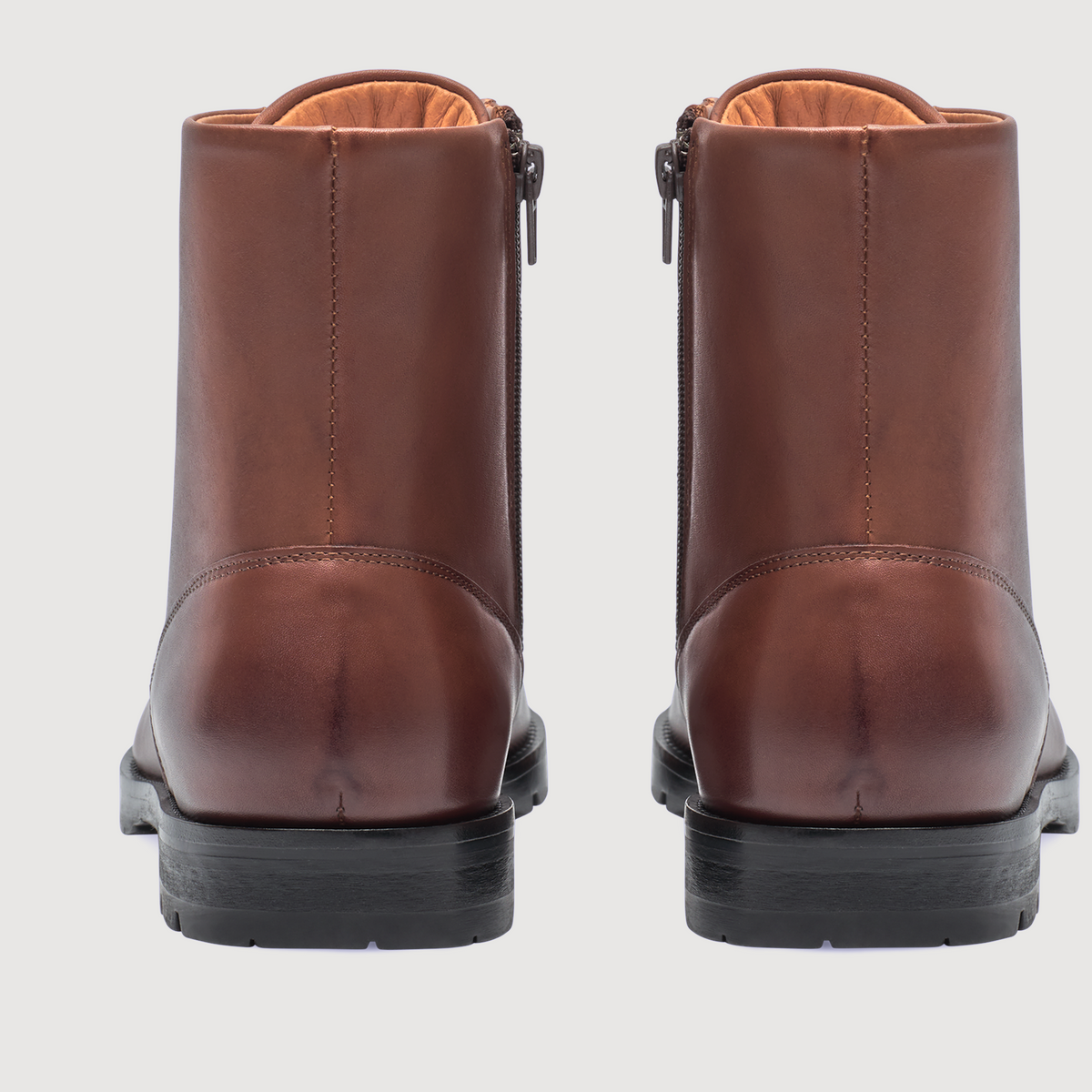 Henry Stevens Herren Boot Wallace Plain Dunkelbraun