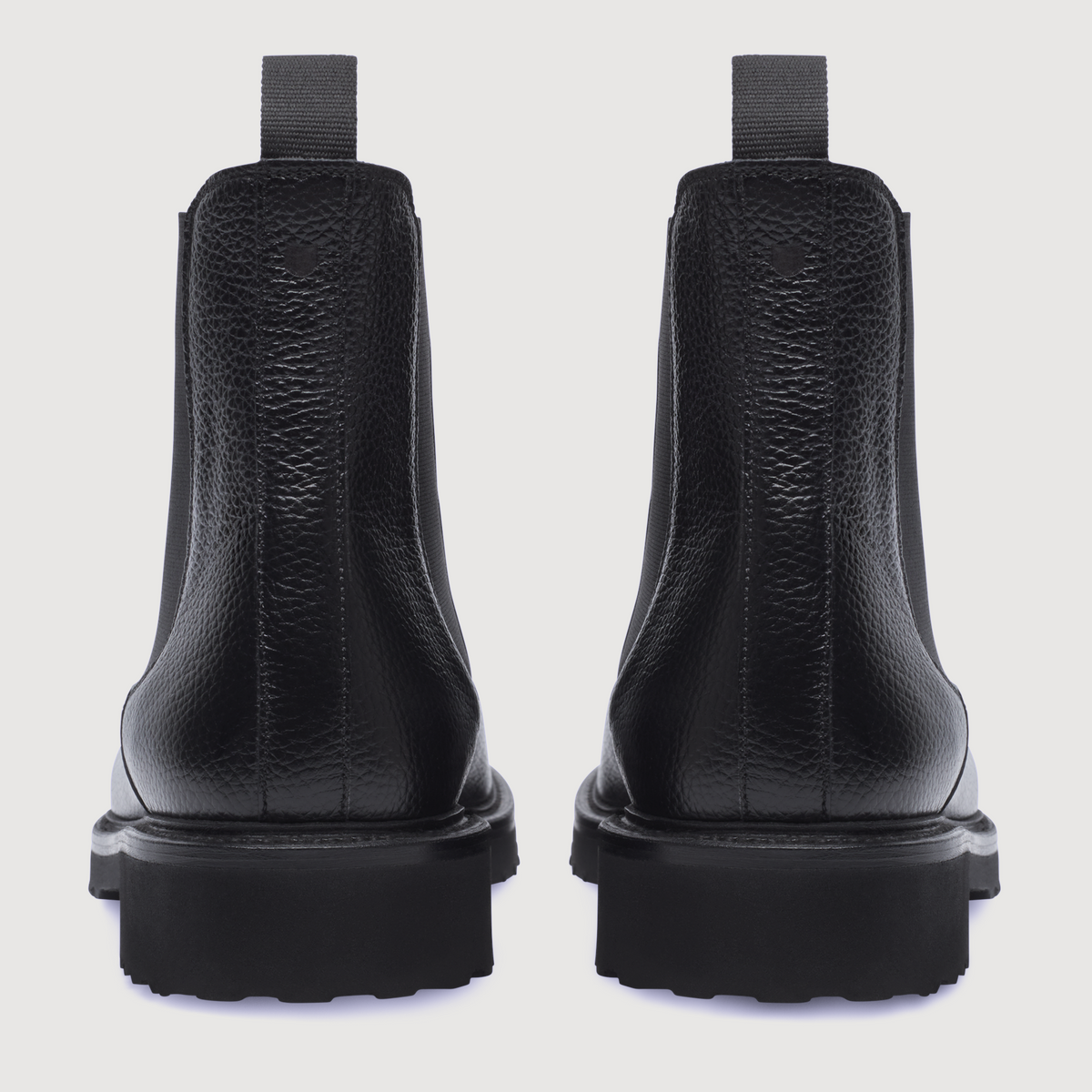 Henry Stevens Herren Boot Winston Plain Schwarz