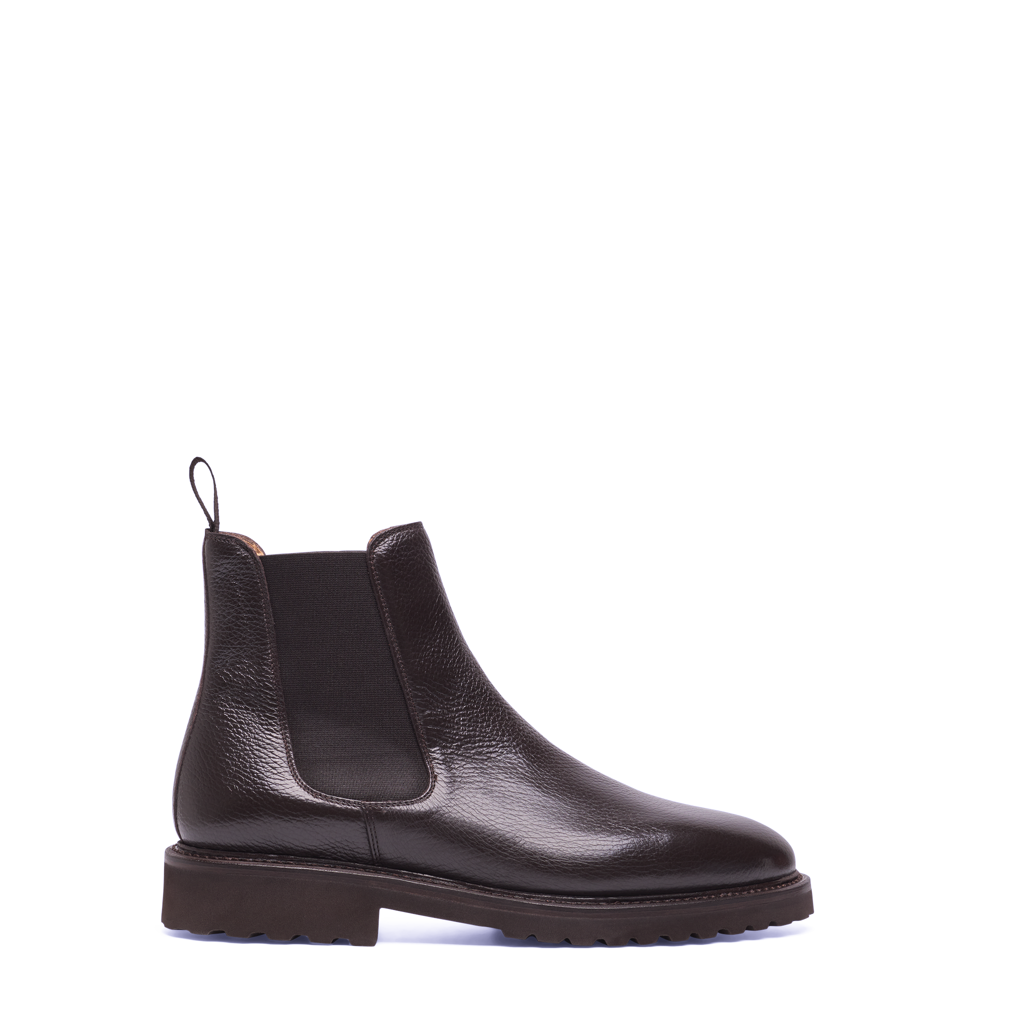 Henry Stevens Herren Boot Winston Plain Dunkelbraun
