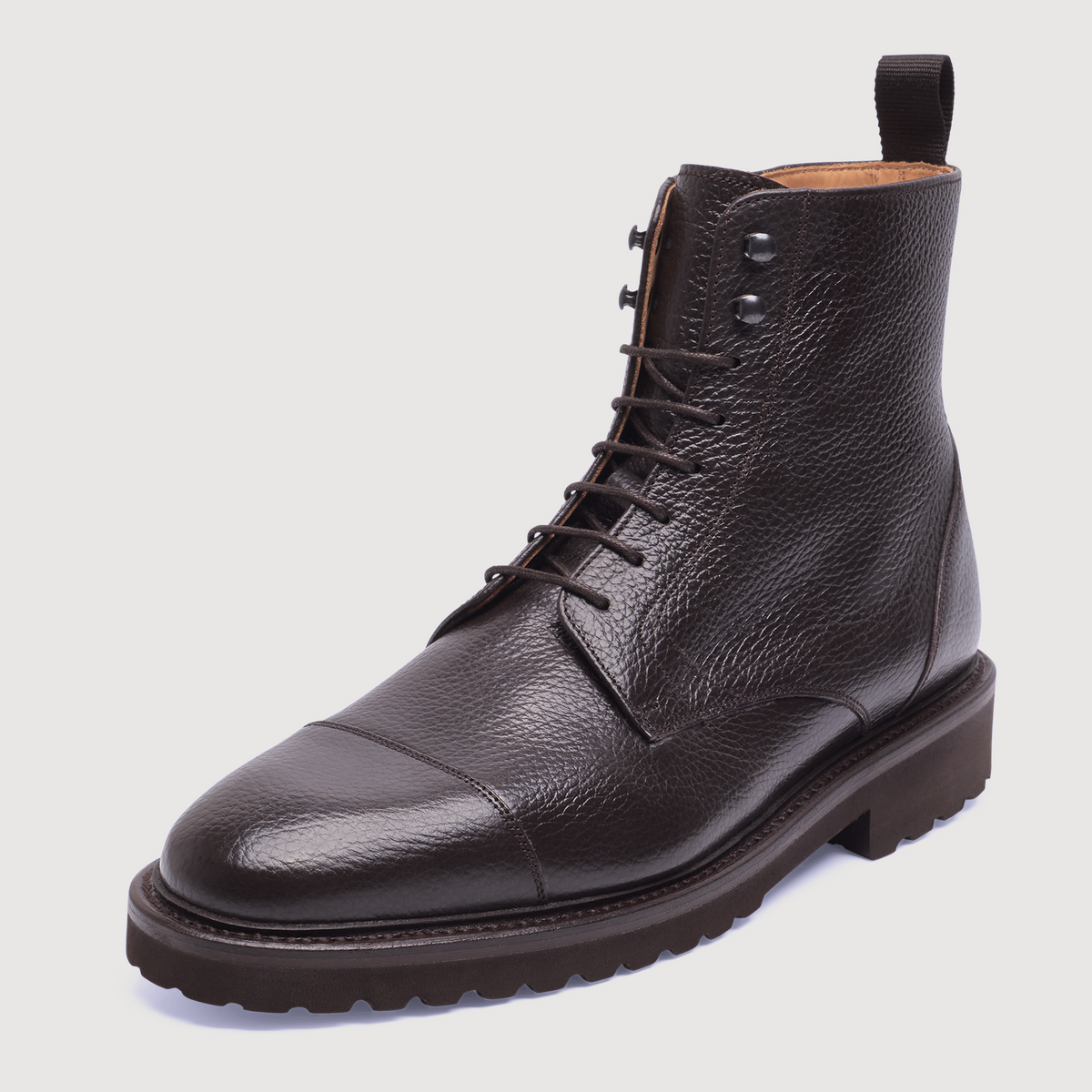 Henry Stevens Herren Boot Winston Captoe Dunkelbraun