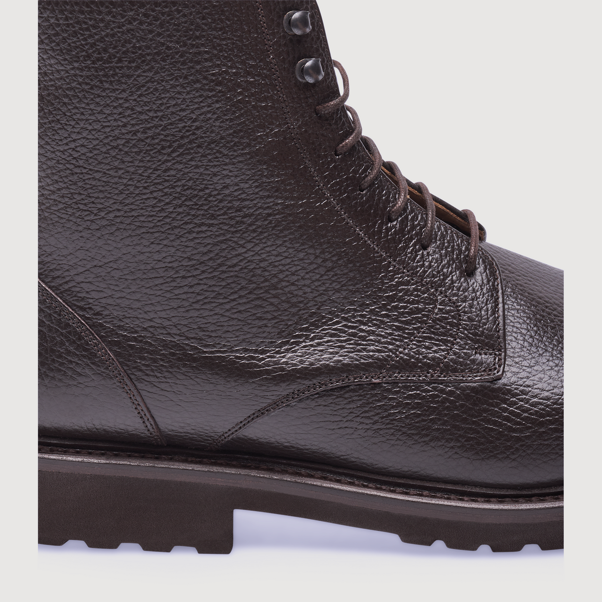 Henry Stevens Herren Boot Winston Captoe Dunkelbraun