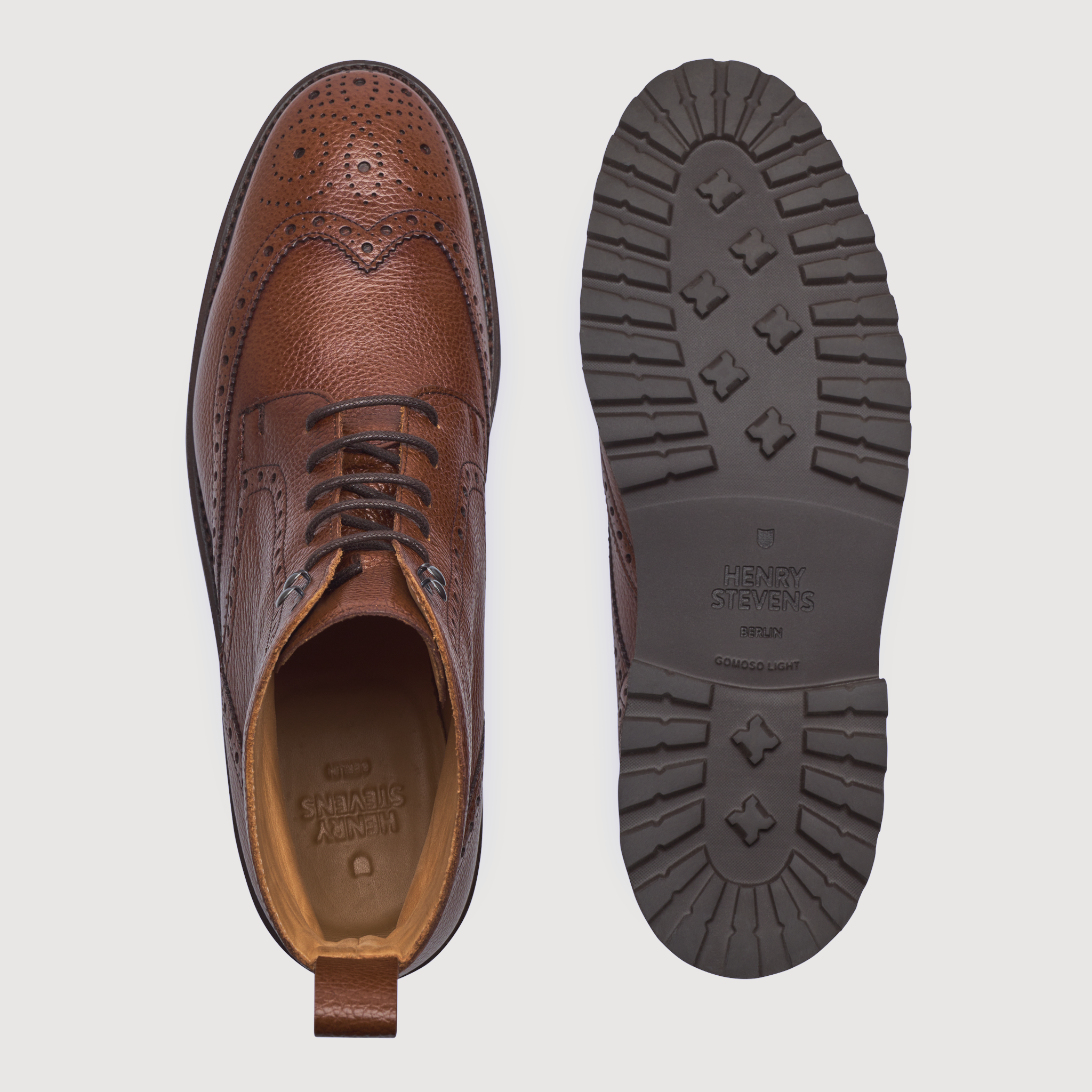 Henry Stevens Herren Winston FBDB6 - Medium Brown
