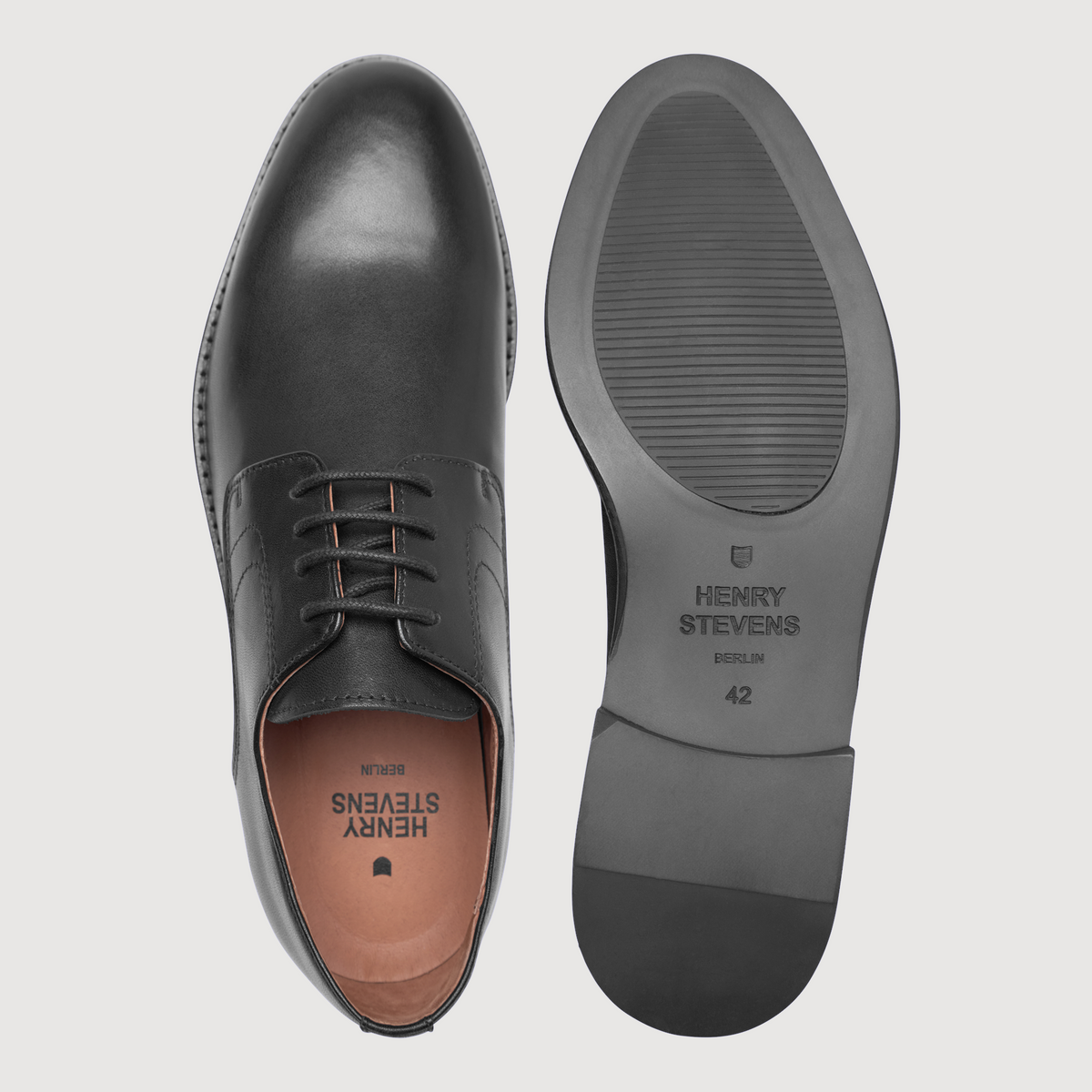 Henry Stevens Herren Businessschuhe Wallace PD - Schwarz