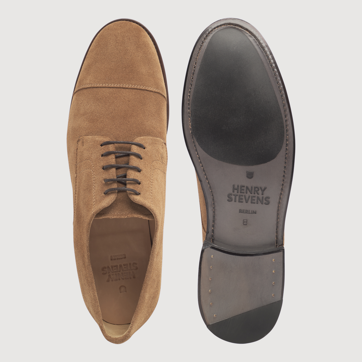 Henry Stevens Herren Businessschuhe Winston CD - Beige