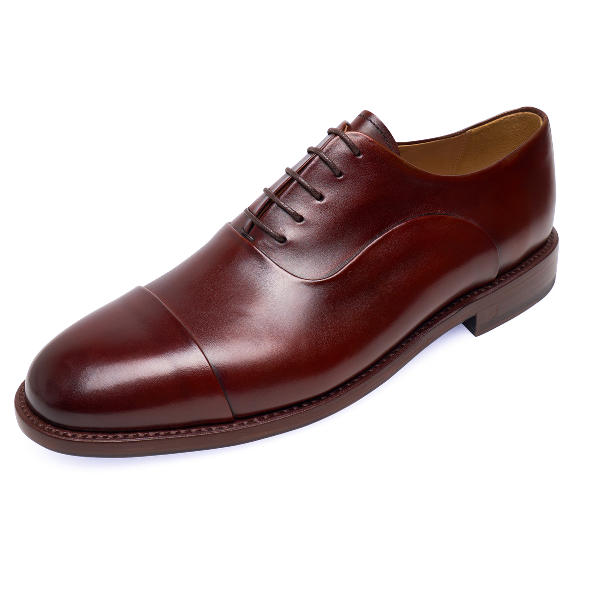 Henry Stevens Herren Businessschuhe Winston CO1 - Schwarzbraun