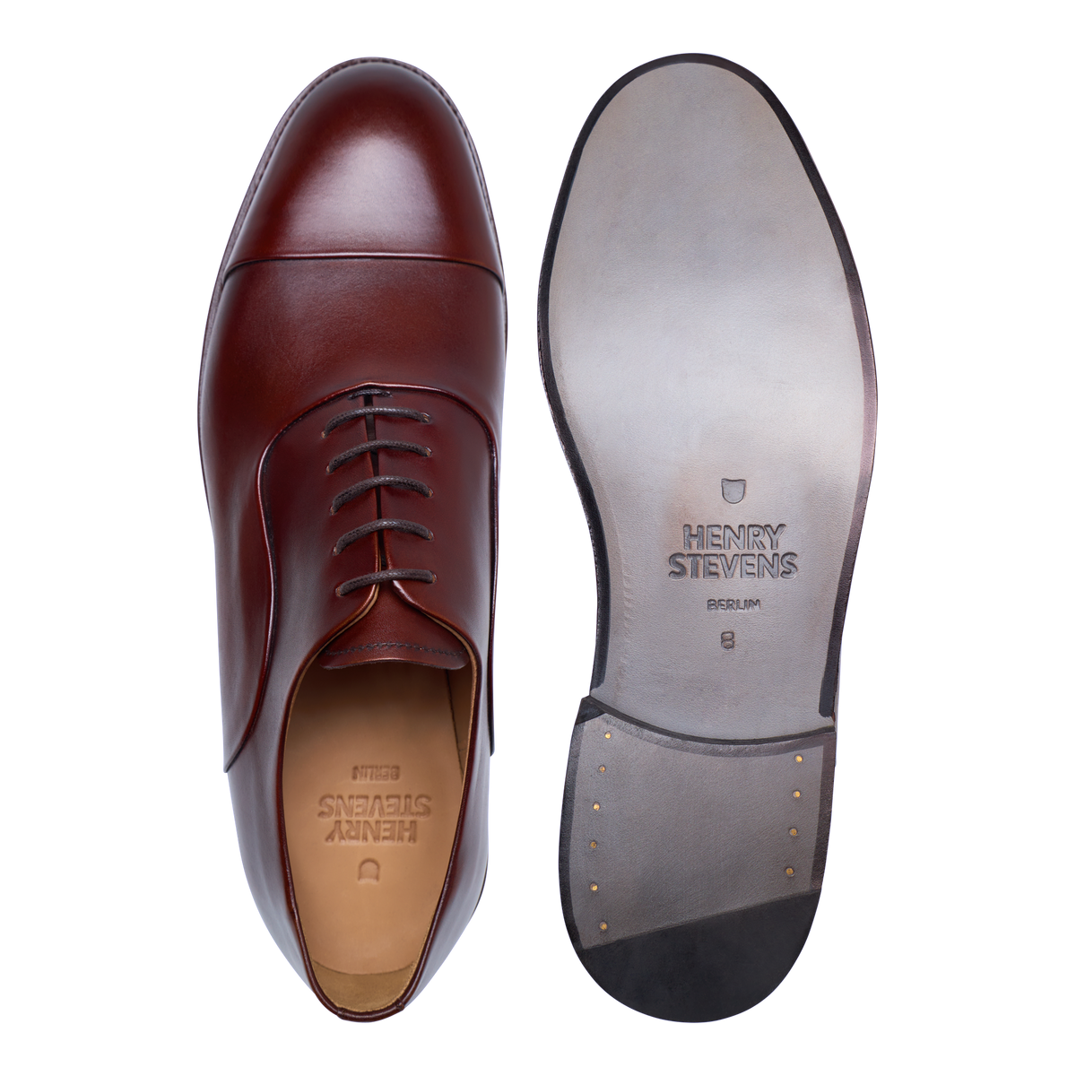Henry Stevens Herren Businessschuhe Winston CO1 - Schwarzbraun