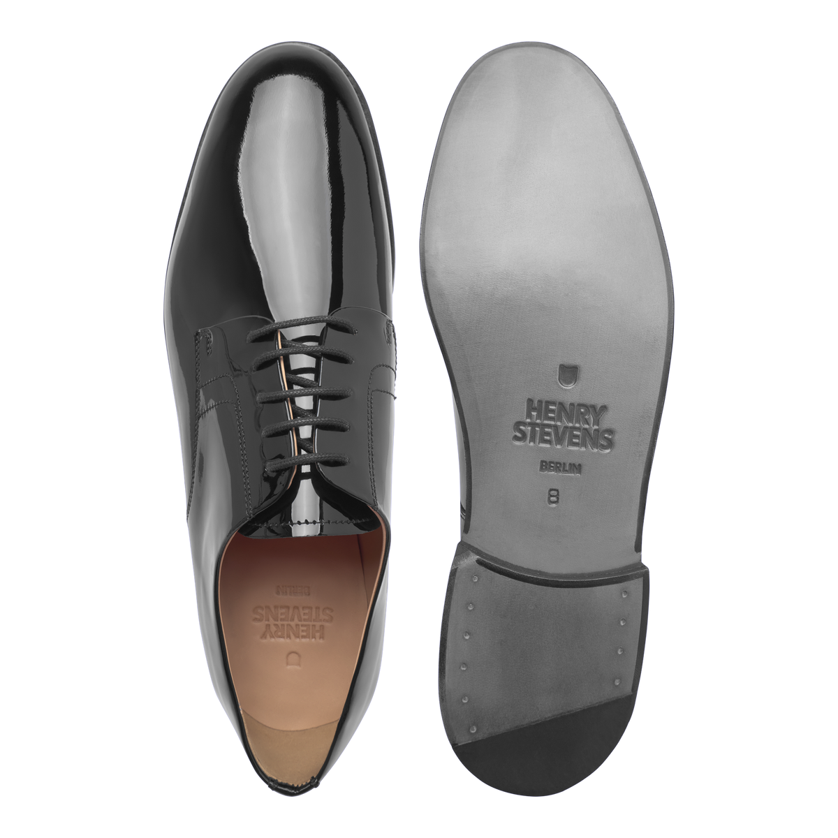 Henry Stevens Herren Businessschuhe Winston PD - Schwarz