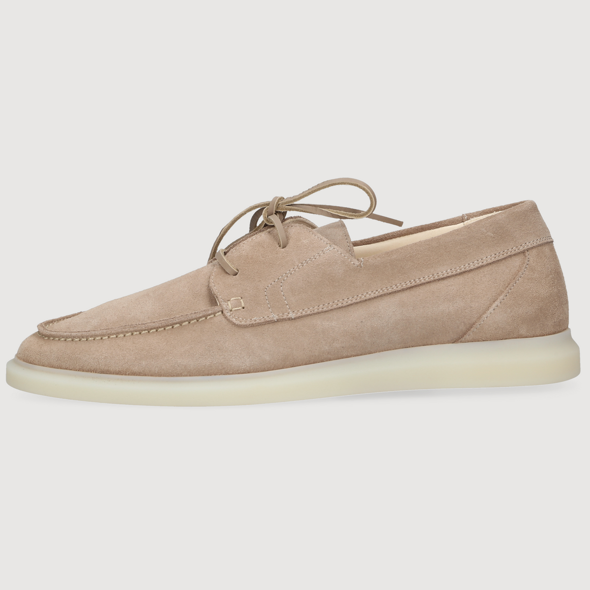 Henry Stevens Herren Bootsschuh Elia Plain Beige