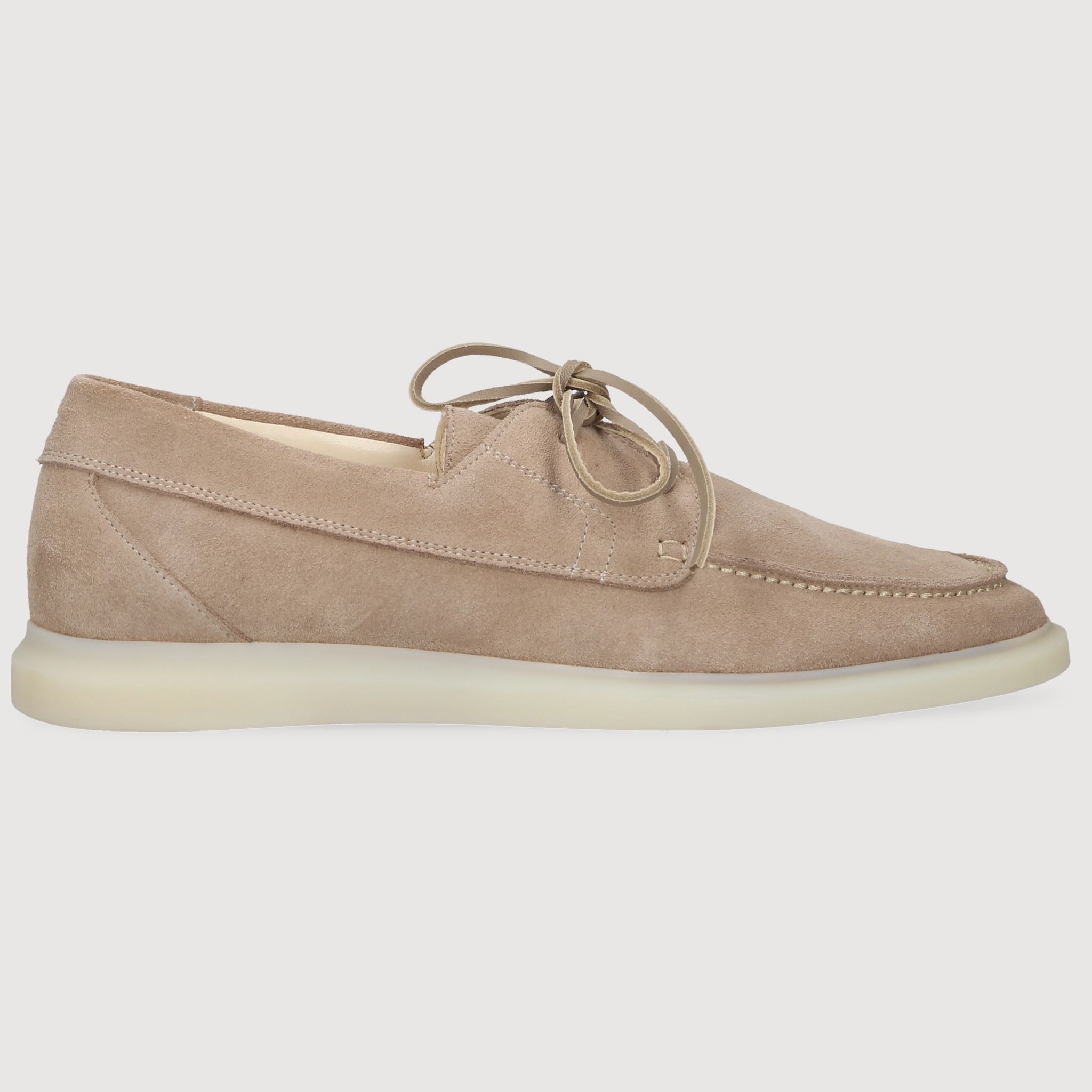 Henry Stevens Herren Bootsschuh Elia Plain Beige