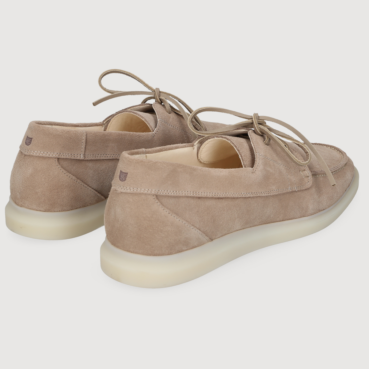 Henry Stevens Herren Bootsschuh Elia Plain Beige